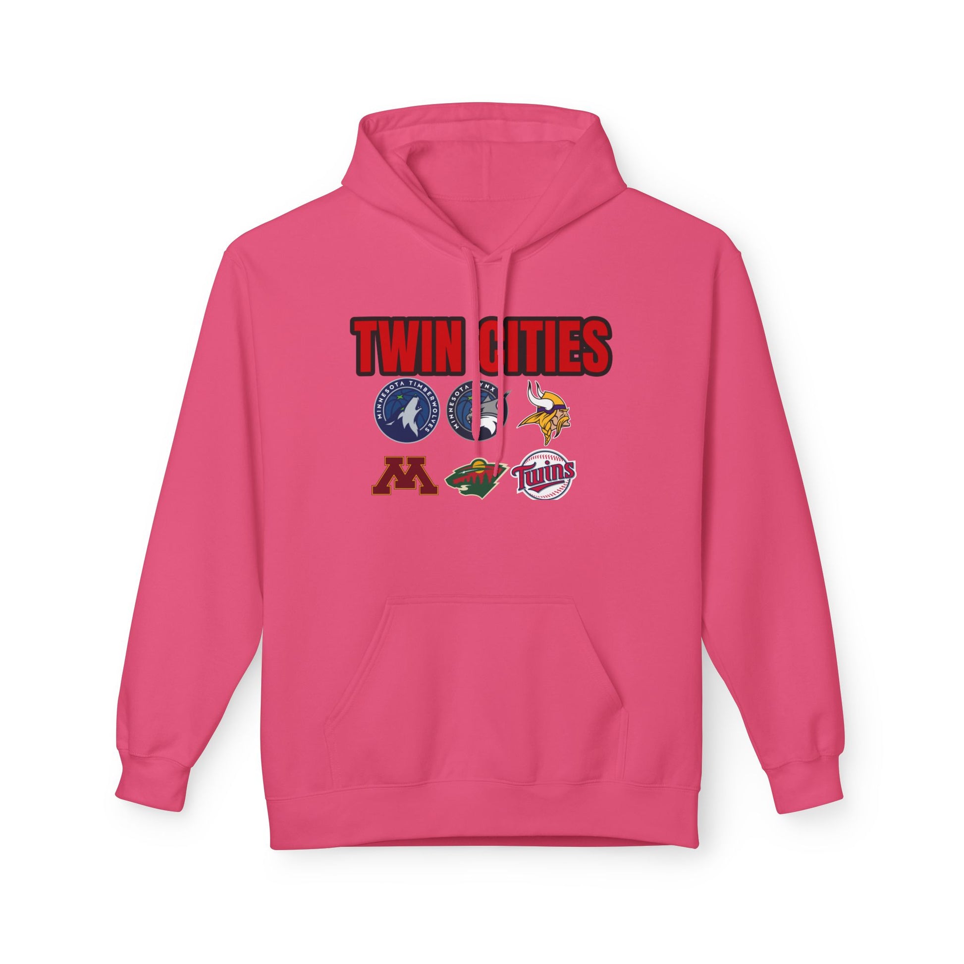 Fleece Hoodie Twin Cities Minneapolis St Paul Design