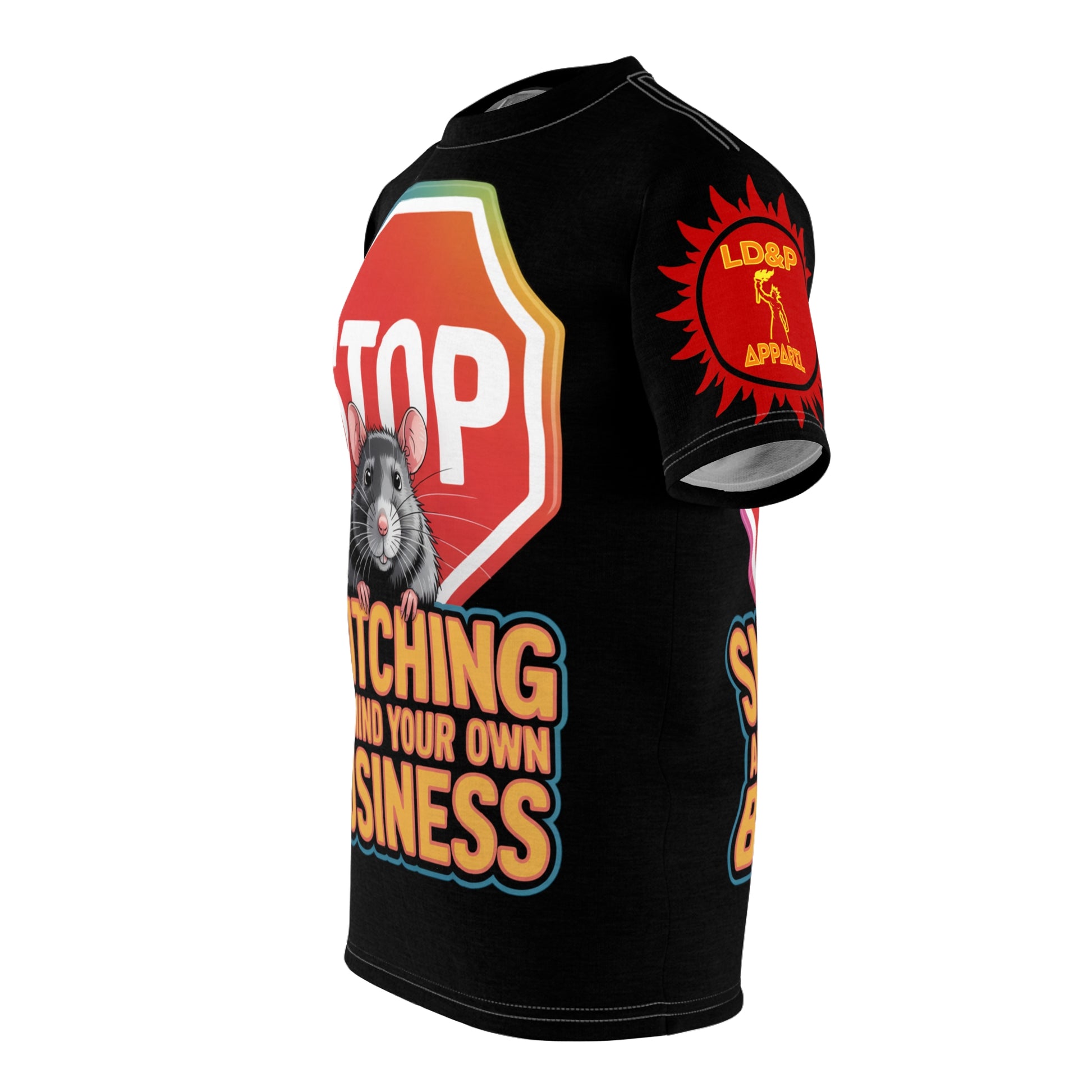 Stop Snitching Print Unisex Cut & Sew Tee