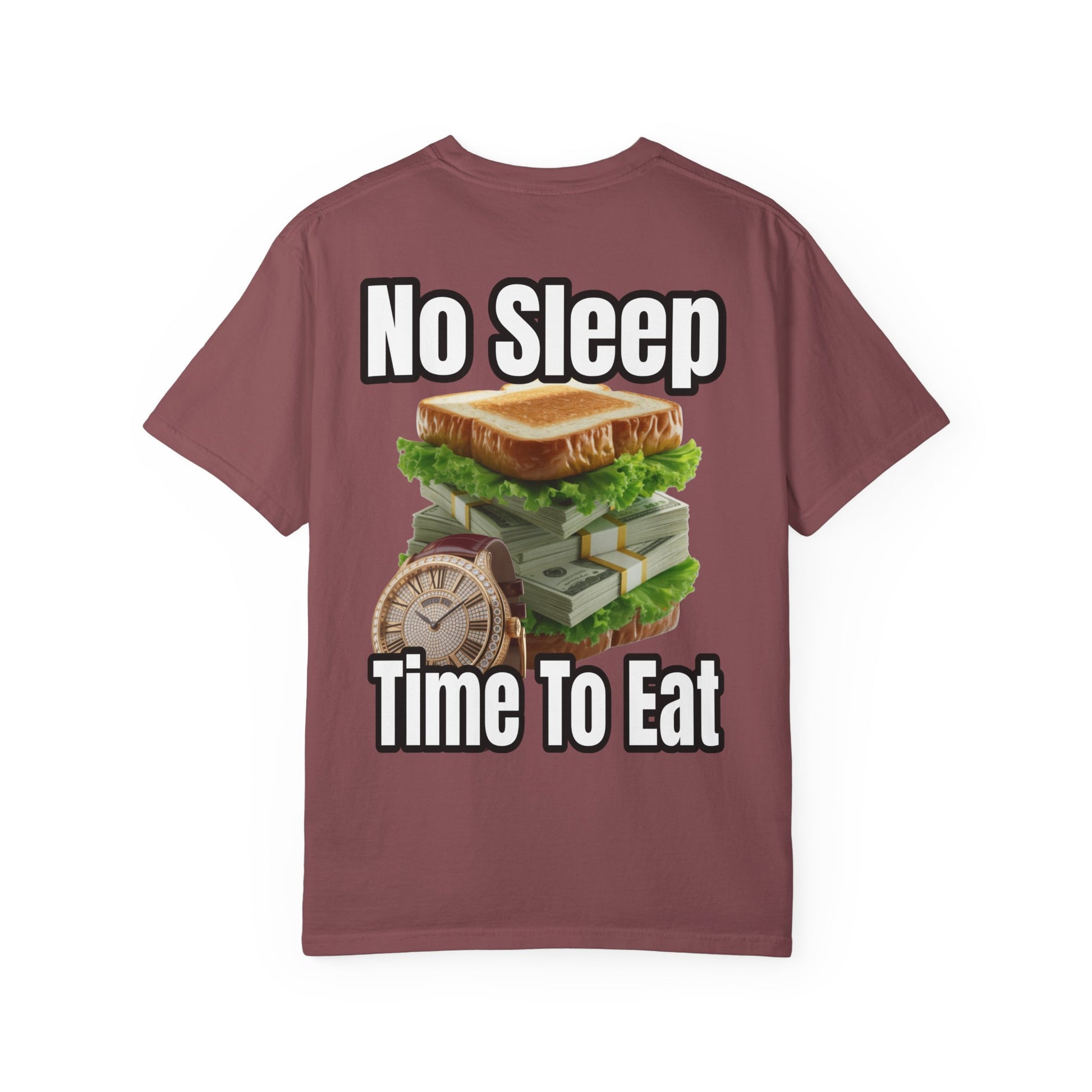 Garment-Dyed T-shirt - No Sleep, Time to Eat