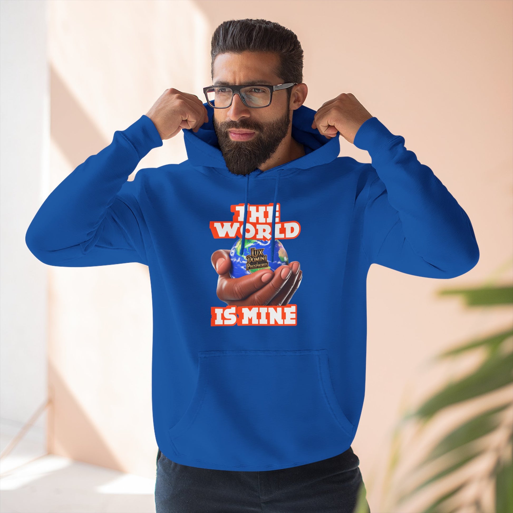 Hoodie - Lux Domini and Phosphorus The World Is Mine Design