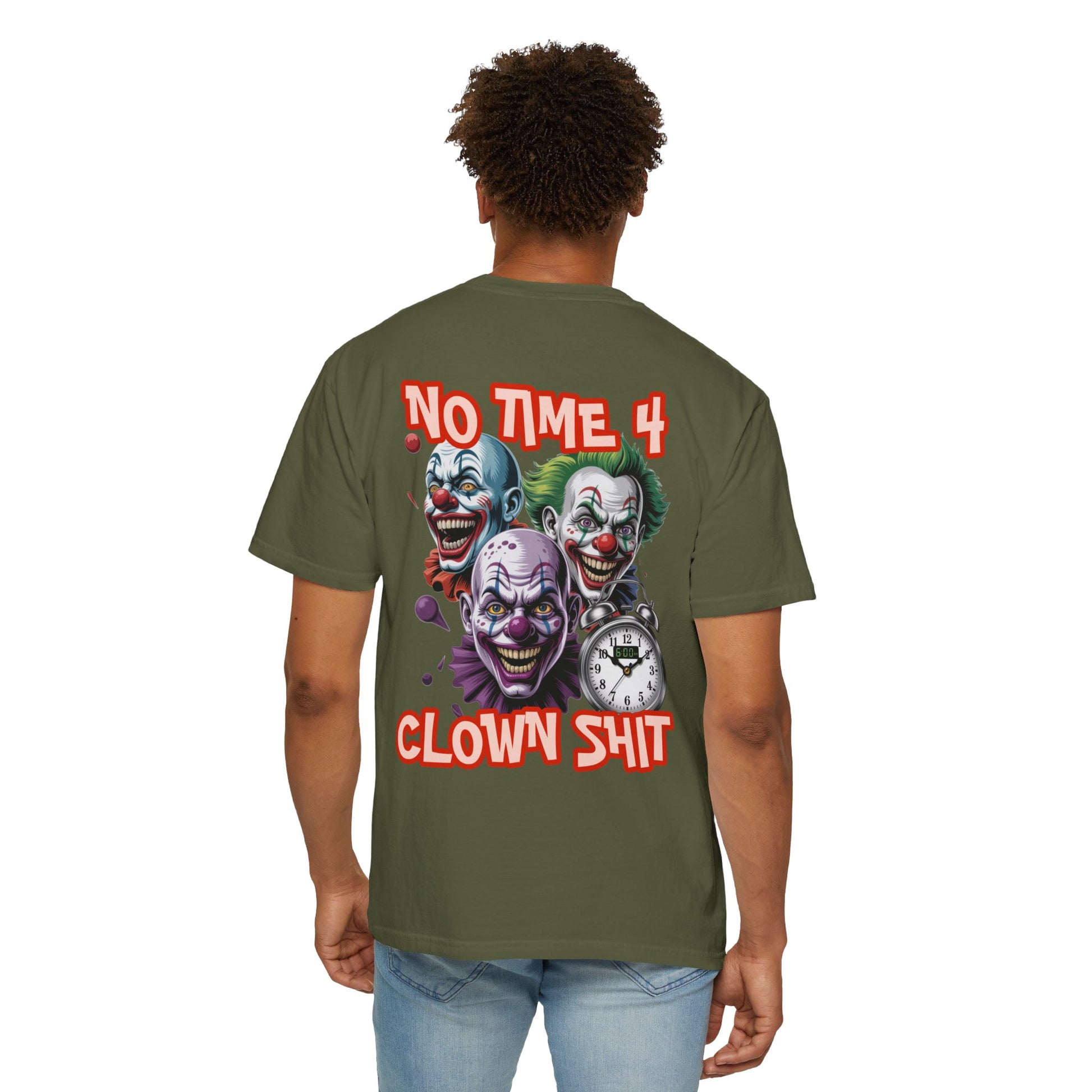 Garment-Dyed T-shirt - Born Hustler Design