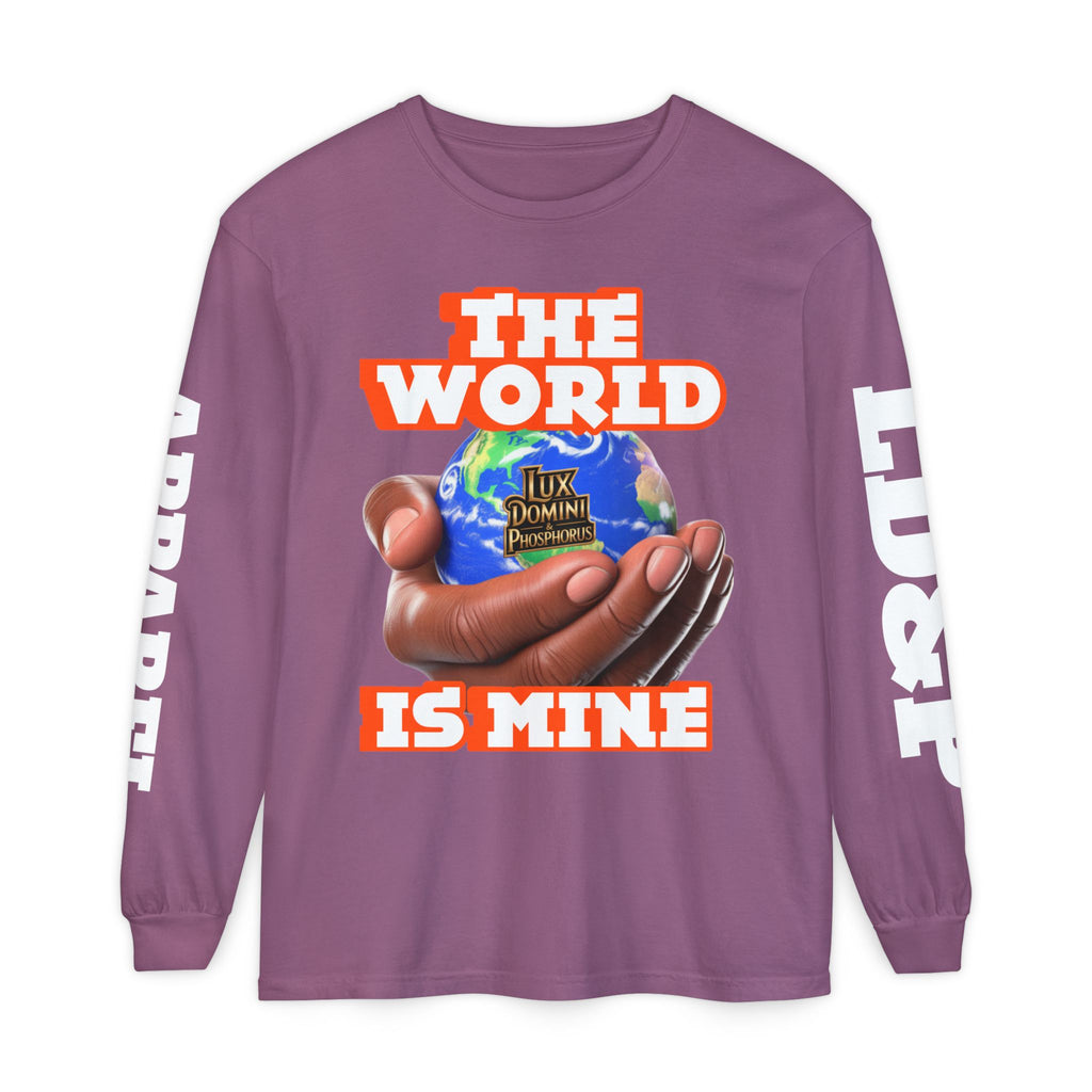 The World Is Mine Design Long Sleeve T-Shirt LD&P APPAREL DESIGN