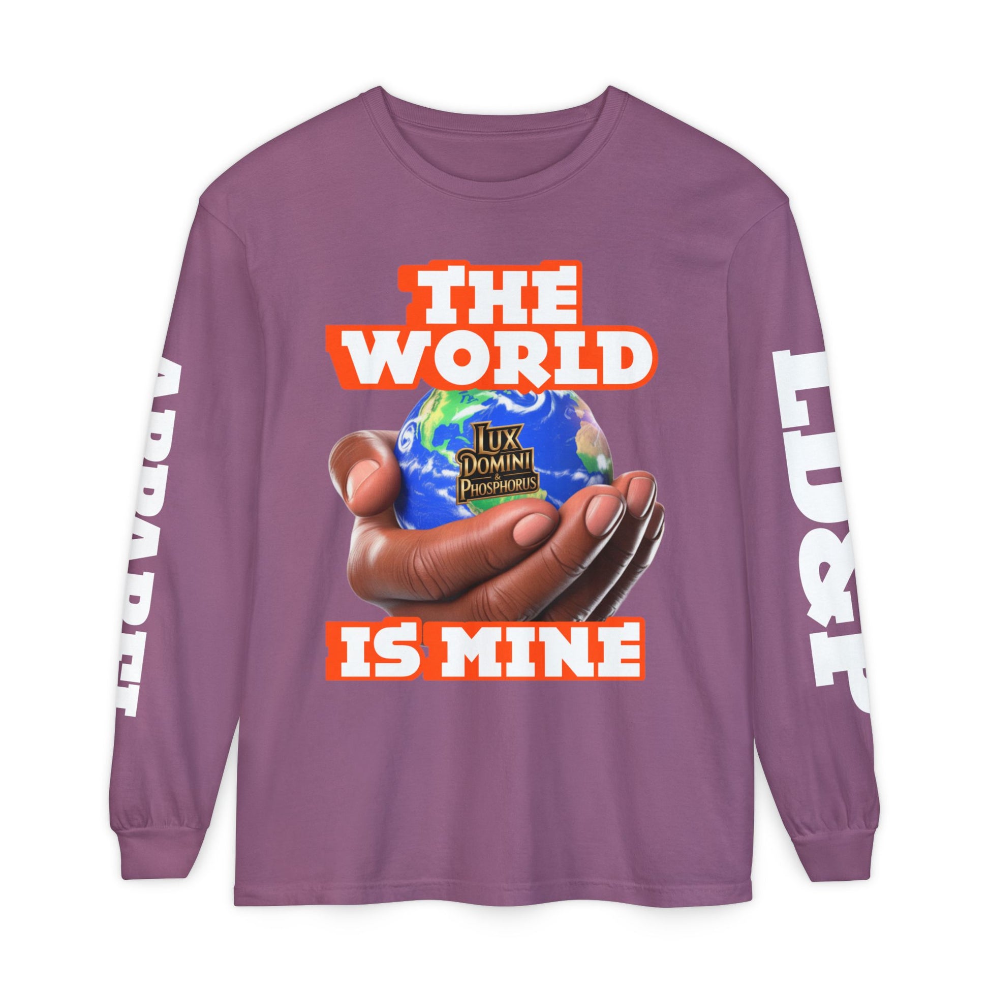 The World Is Mine Design Long Sleeve T-Shirt LD&P APPAREL DESIGN