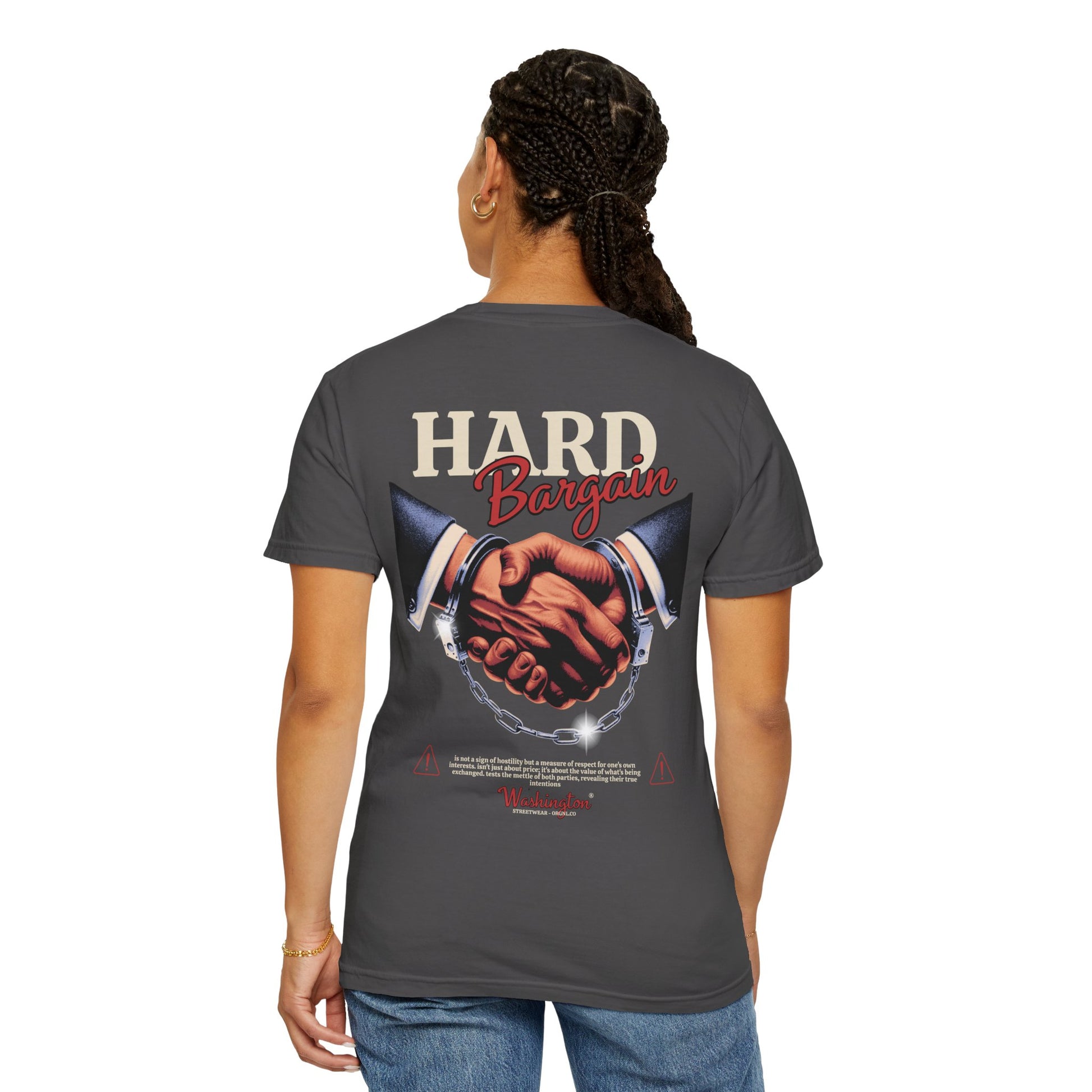 Garment-Dyed T-shirt Hard Bargain Graphic Tee