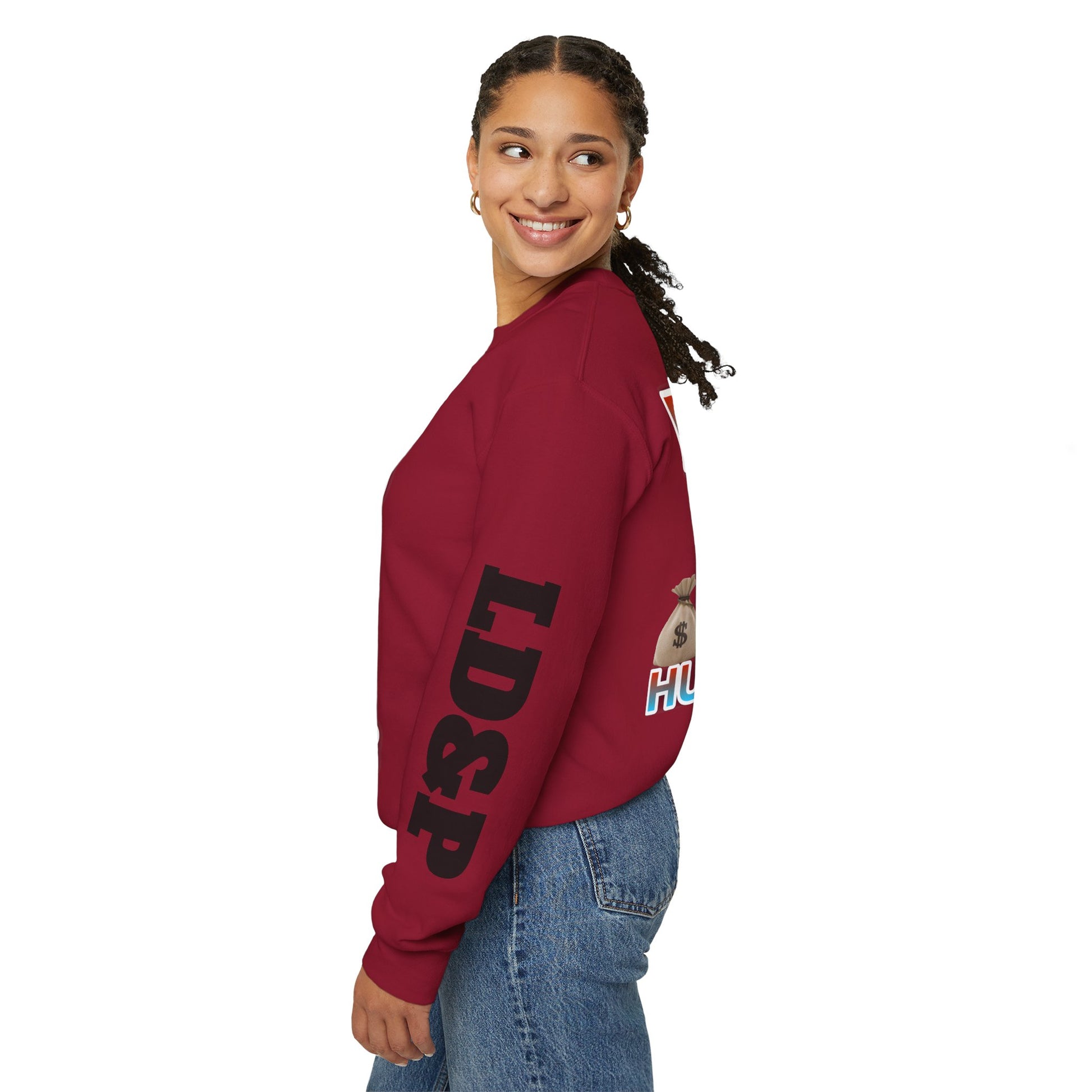 Crewneck Sweatshirt - Born Hustler LD&P Apparel