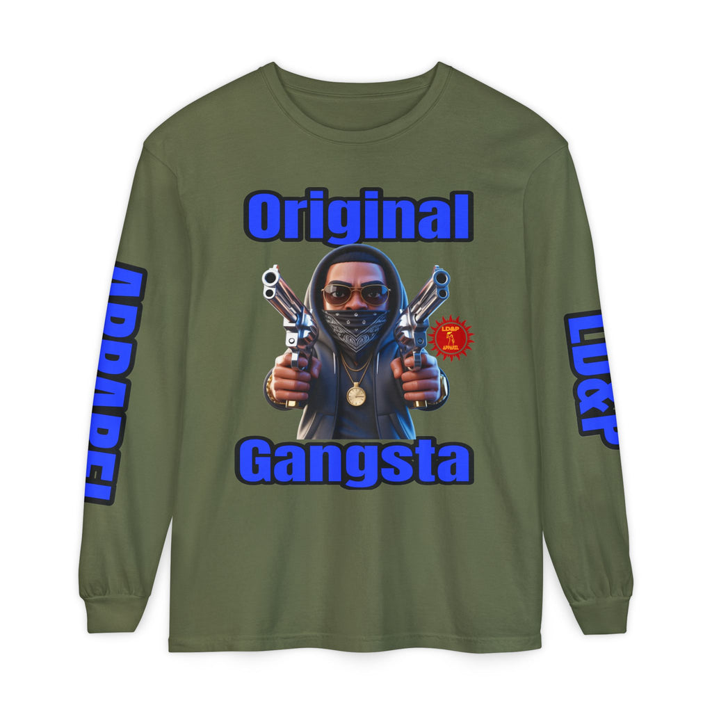 Long Sleeve T-Shirt Original Gangsta LD&amp;P Apparel Design