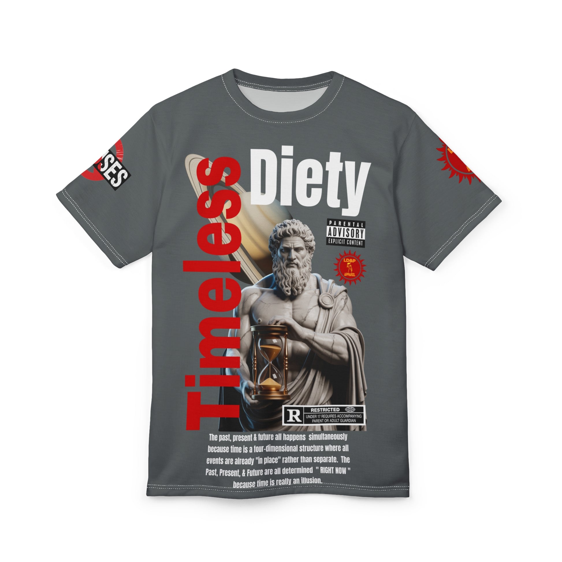 Timeless Diety Graphic Tee LD&P APPAREL Dark Grey