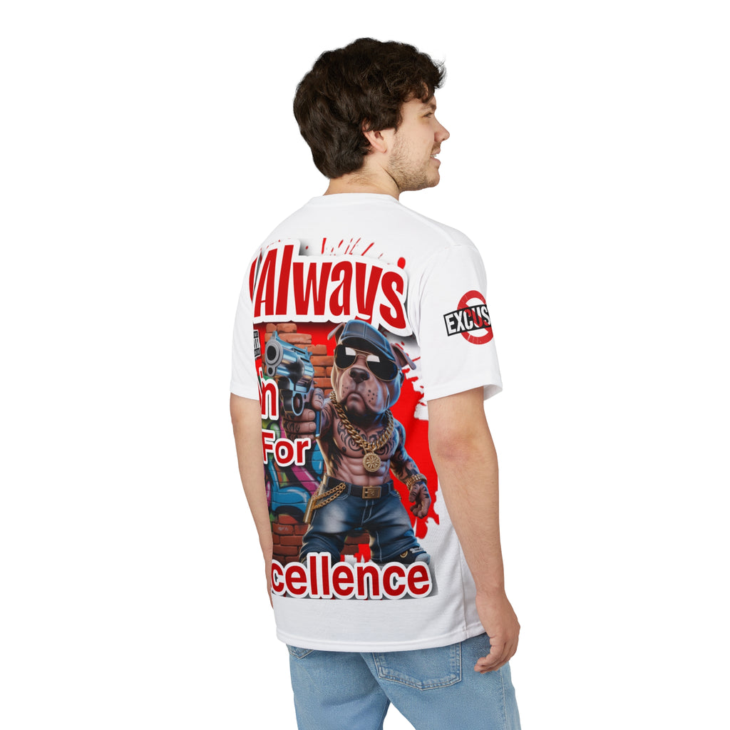 I Always Aim For Excellence LD&P APPAREL GRAPHIC Tee White