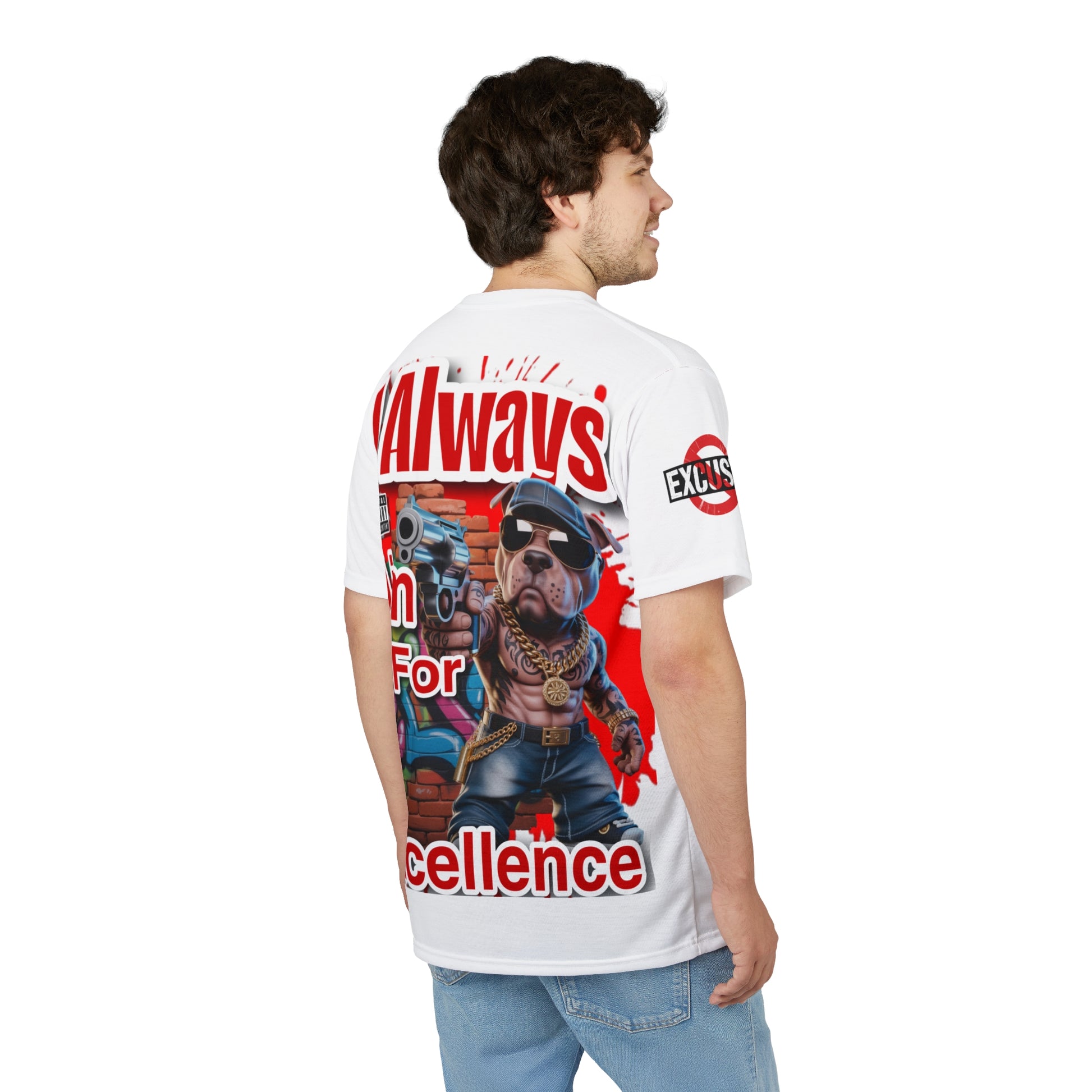 I Always Aim For Excellence LD&P APPAREL GRAPHIC Tee White