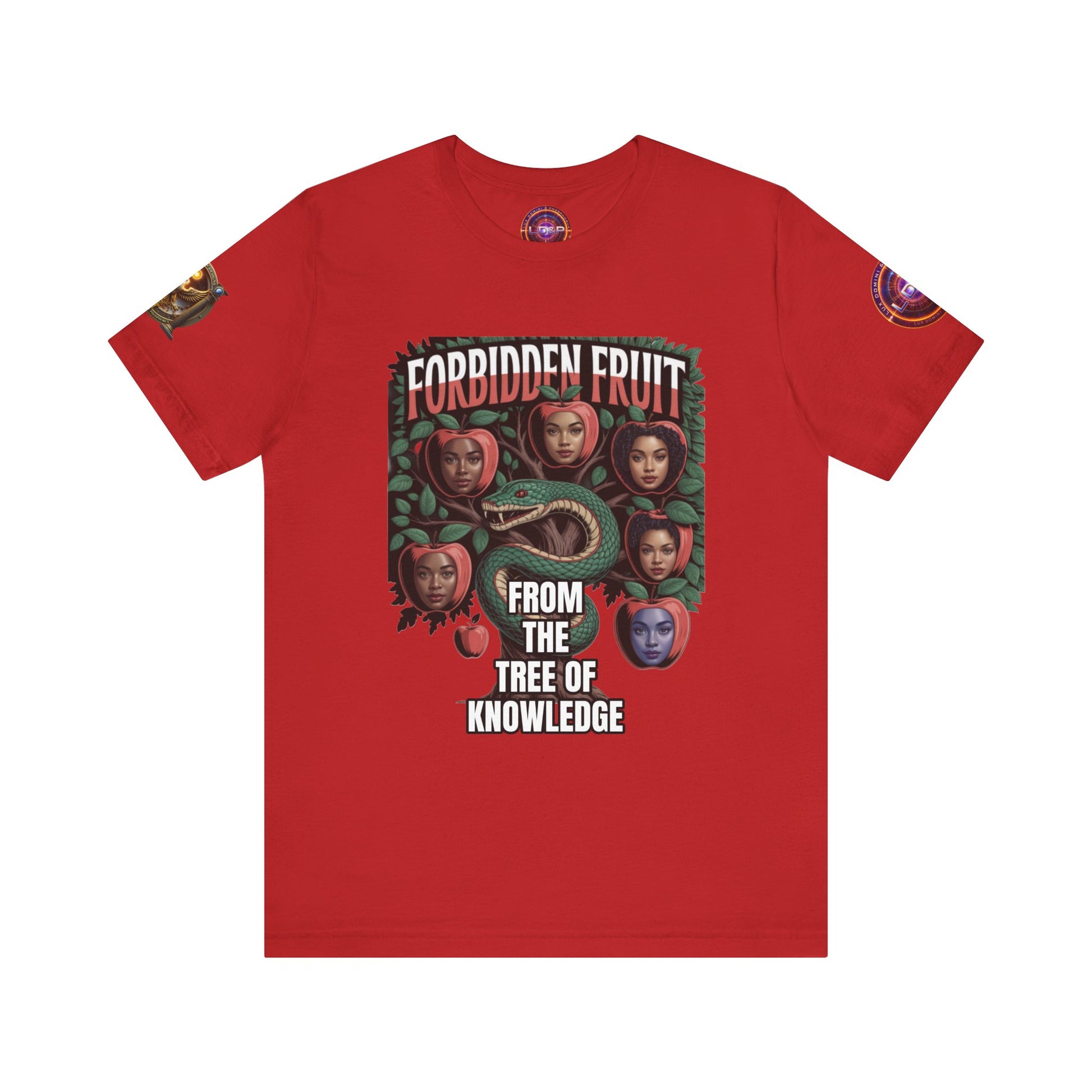 Short Sleeve Tee - Tree of Knowledge Forbidden Fruit Design