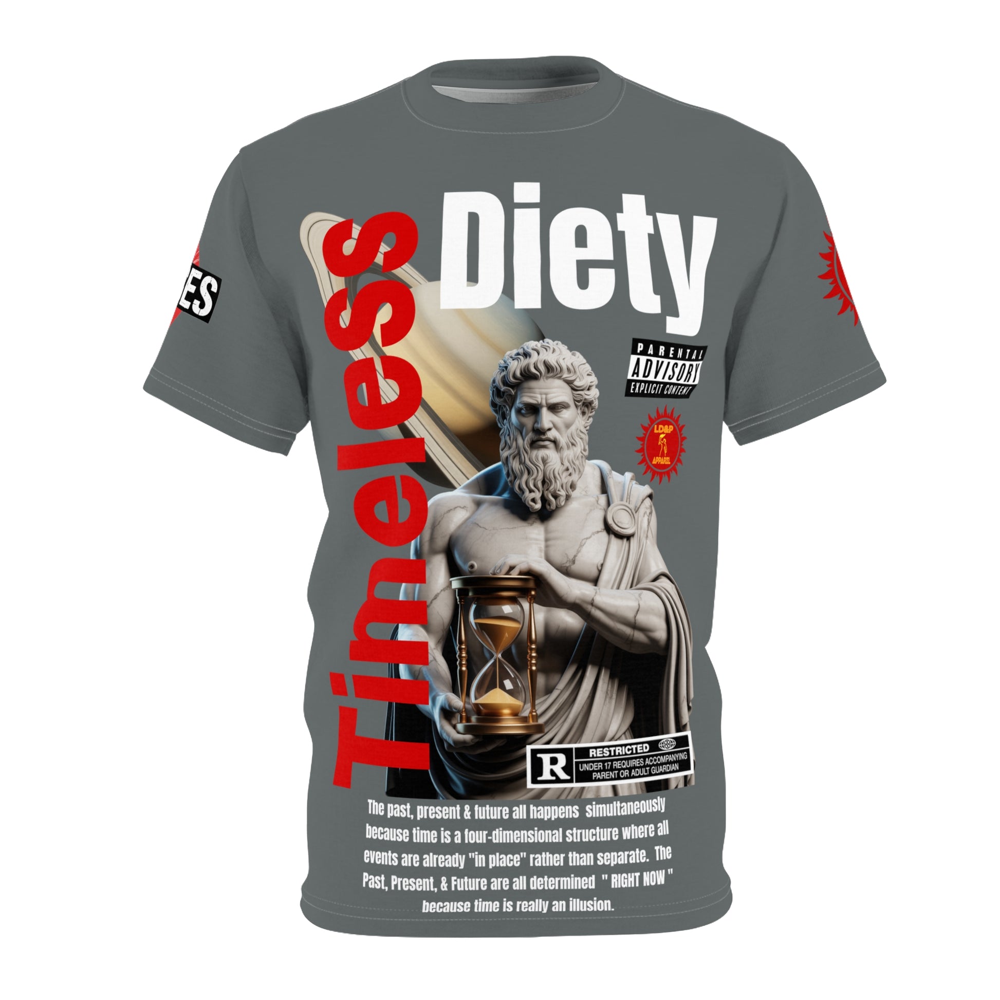 Timeless Diety Graphic Tee LD&P APPAREL Dark Grey