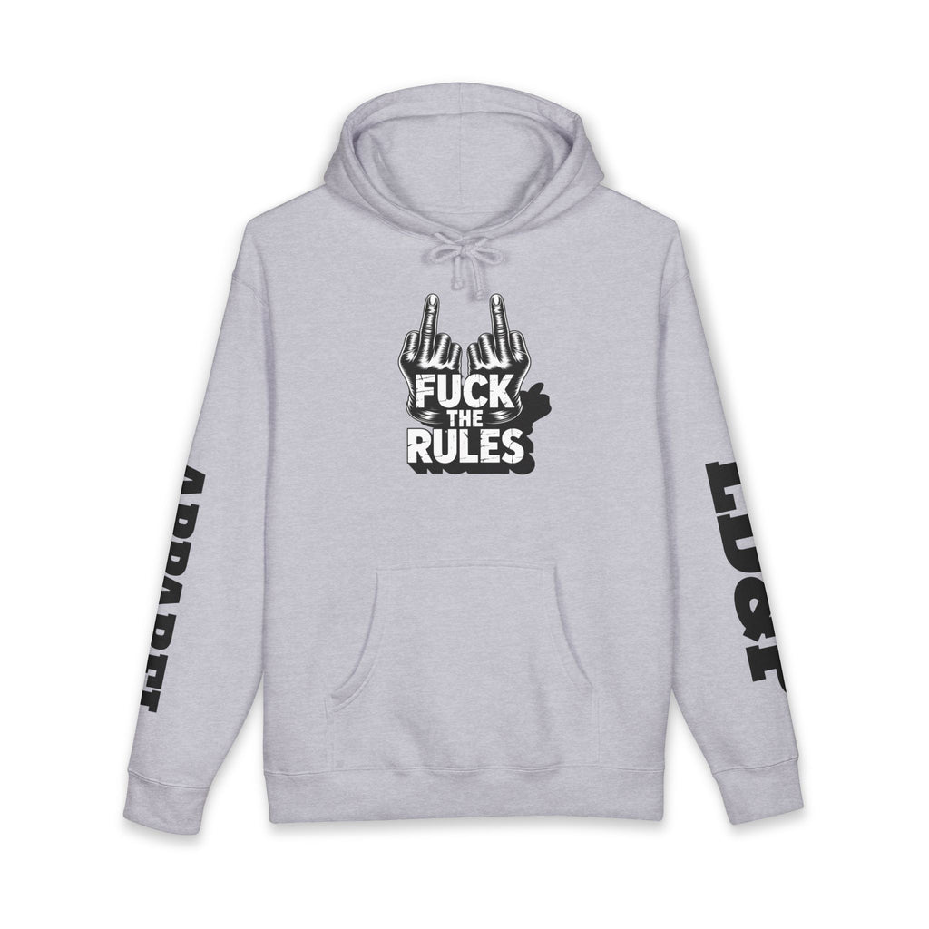 Hooded Sweatshirt - 'Fuck The Rules' Bold Graphic Design