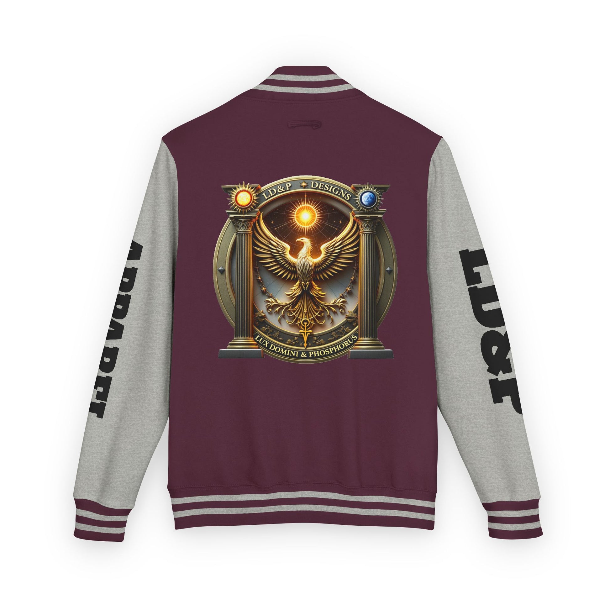 Letterman Jacket LD&P APPAREL Logo Design