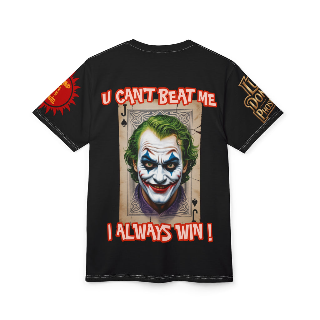 LD&P APPAREL "U Can't Beat Me I Always Win" Graphic Tee Shirt black