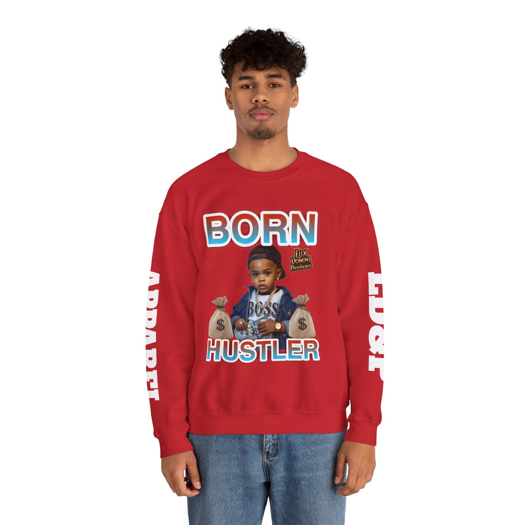 Crewneck Sweatshirt - Born Hustler LD&P Apparel