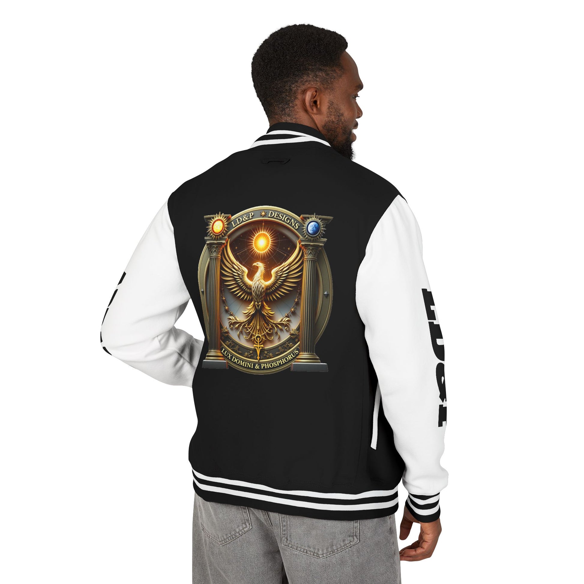 Letterman Jacket LD&P APPAREL Logo Design
