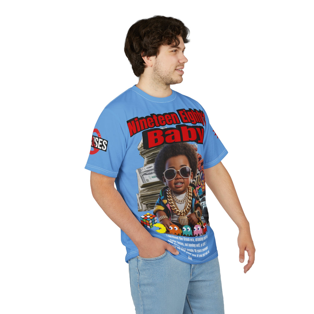 Nineteen Eighty's Baby Graphic Tee LD&P APPAREL Light Blue