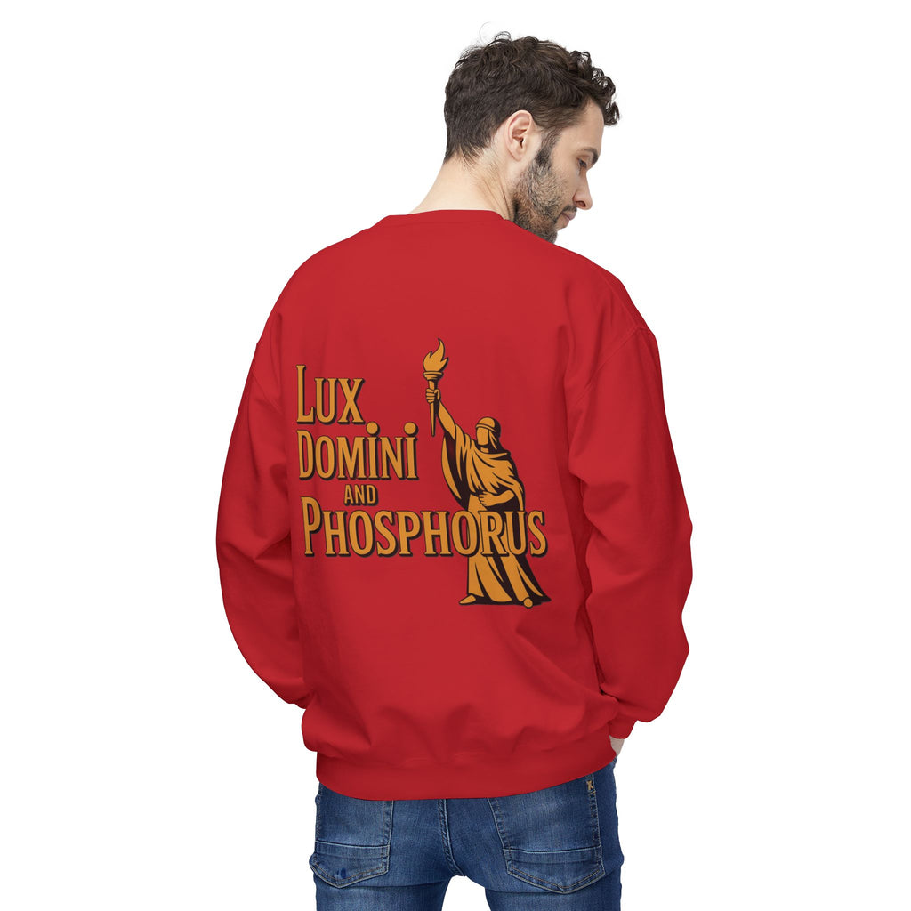 "Lux Domini and Phosphorus" crew-neck sweatshirt