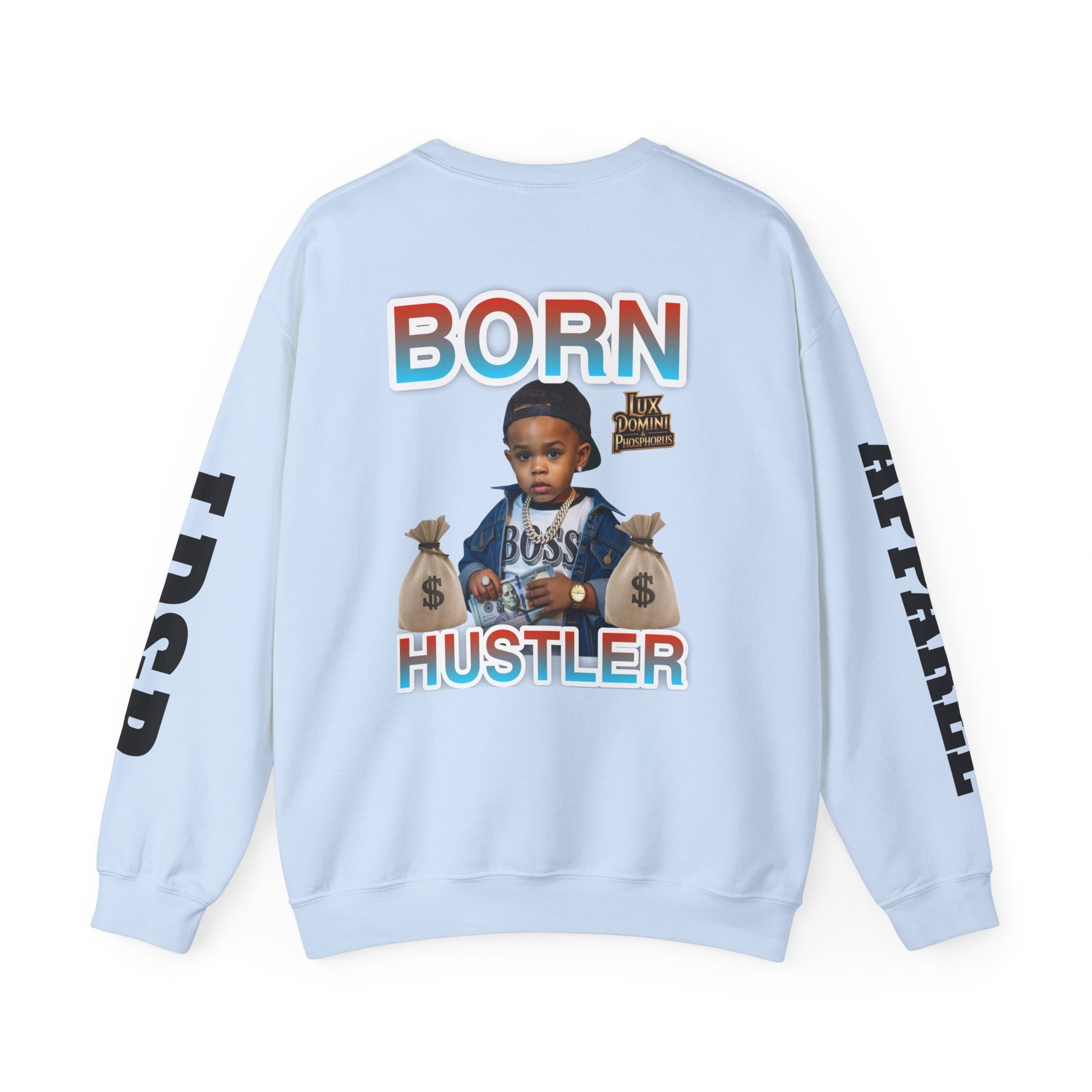 Crewneck Sweatshirt - Born Hustler LD&P Apparel