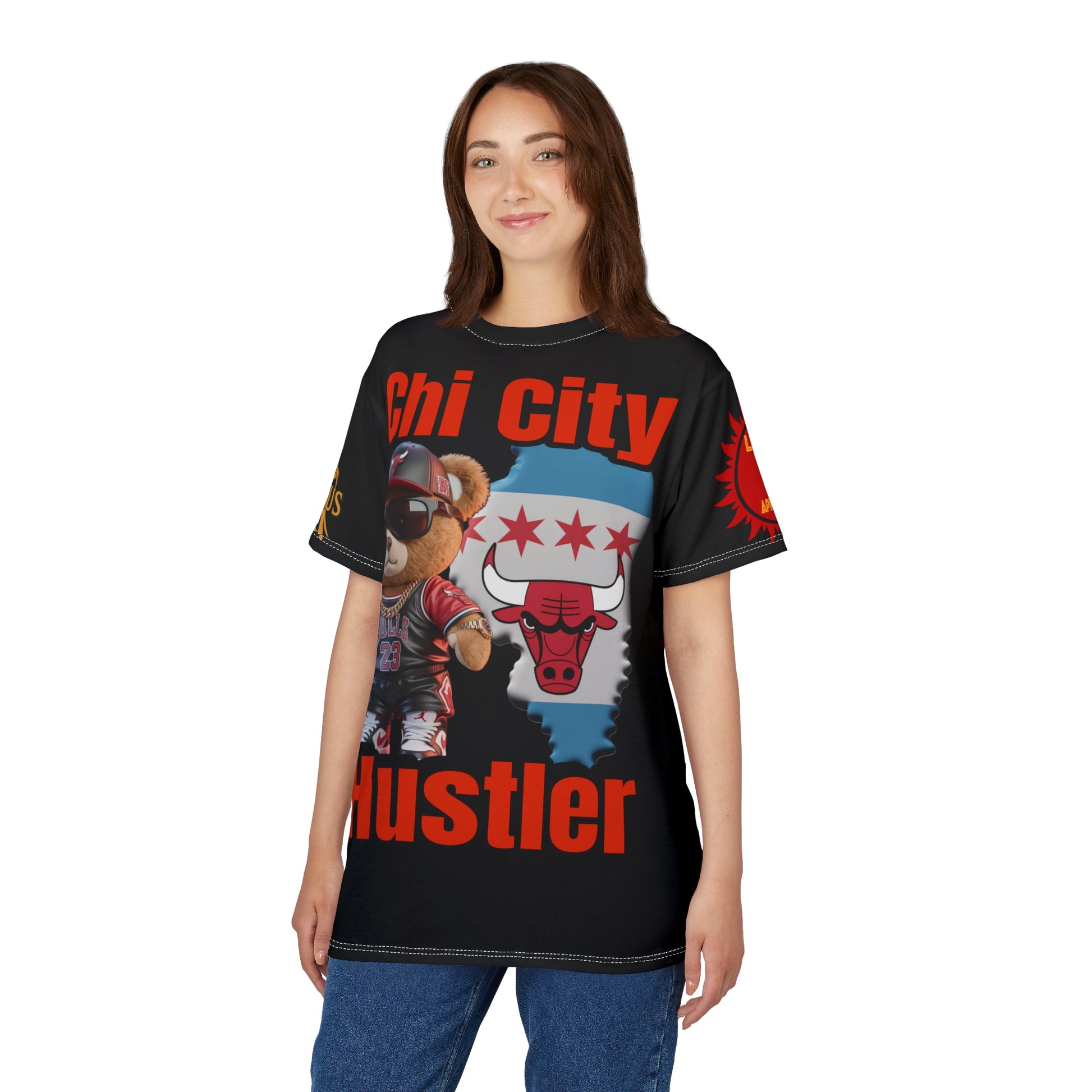 CHI CITY HUSTLER Unisex Cut & Sew Tee