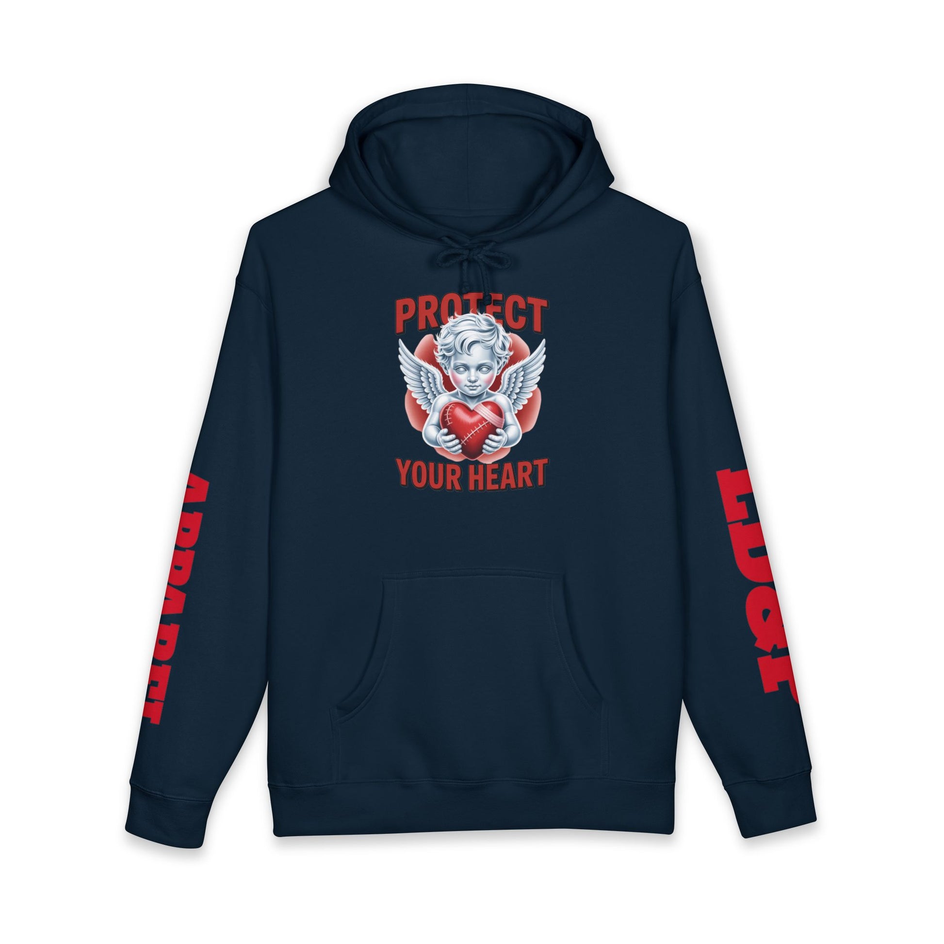 Hooded Sweatshirt - 'protect your heart' Bold Graphic Design