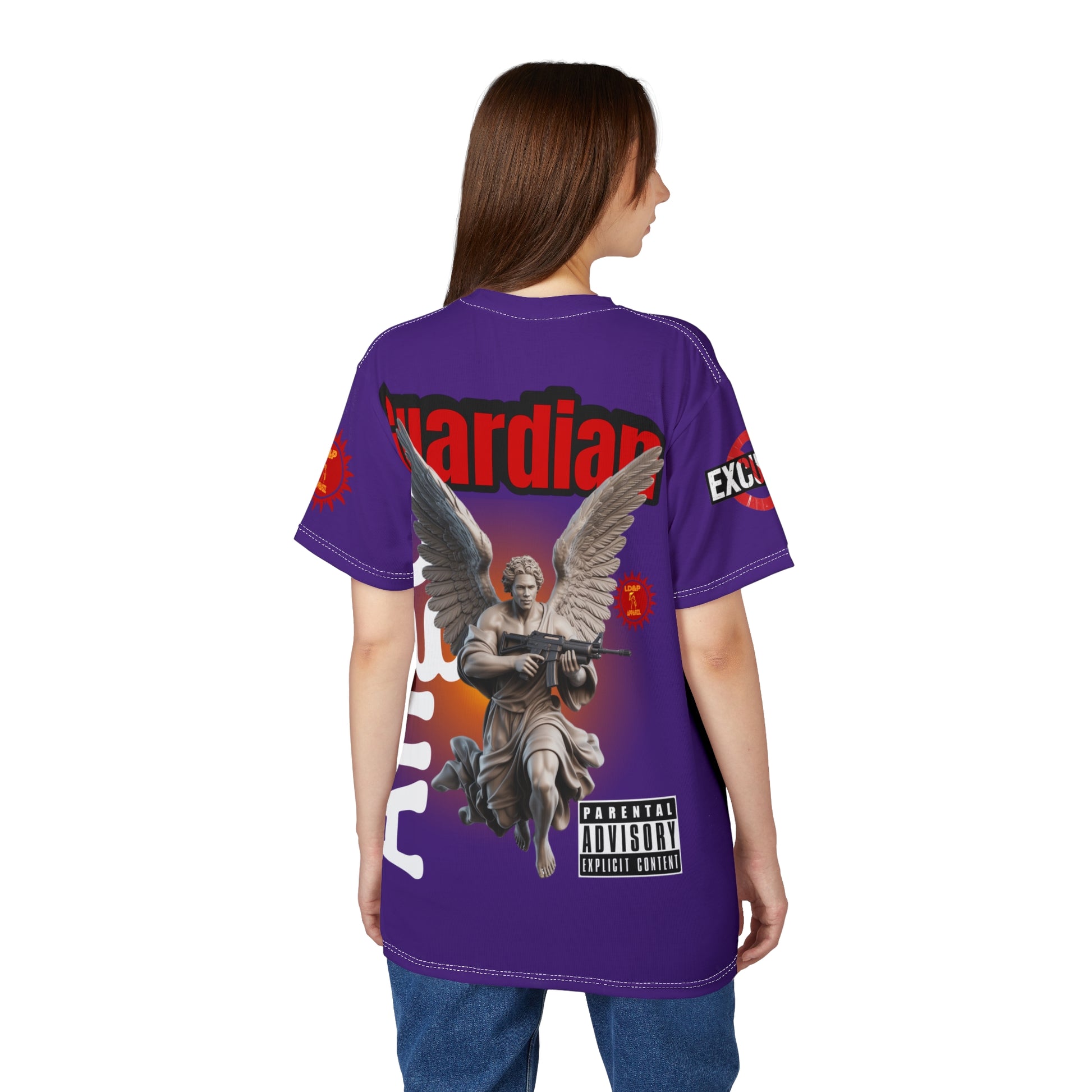 Guardian Angel Graphic Tee LD&P APPAREL Purple