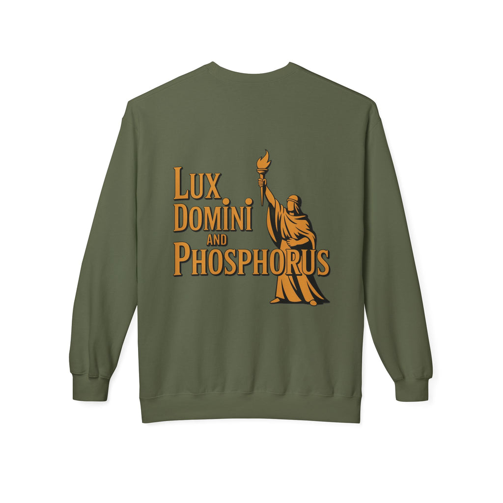 "Lux Domini and Phosphorus" crew-neck sweatshirt