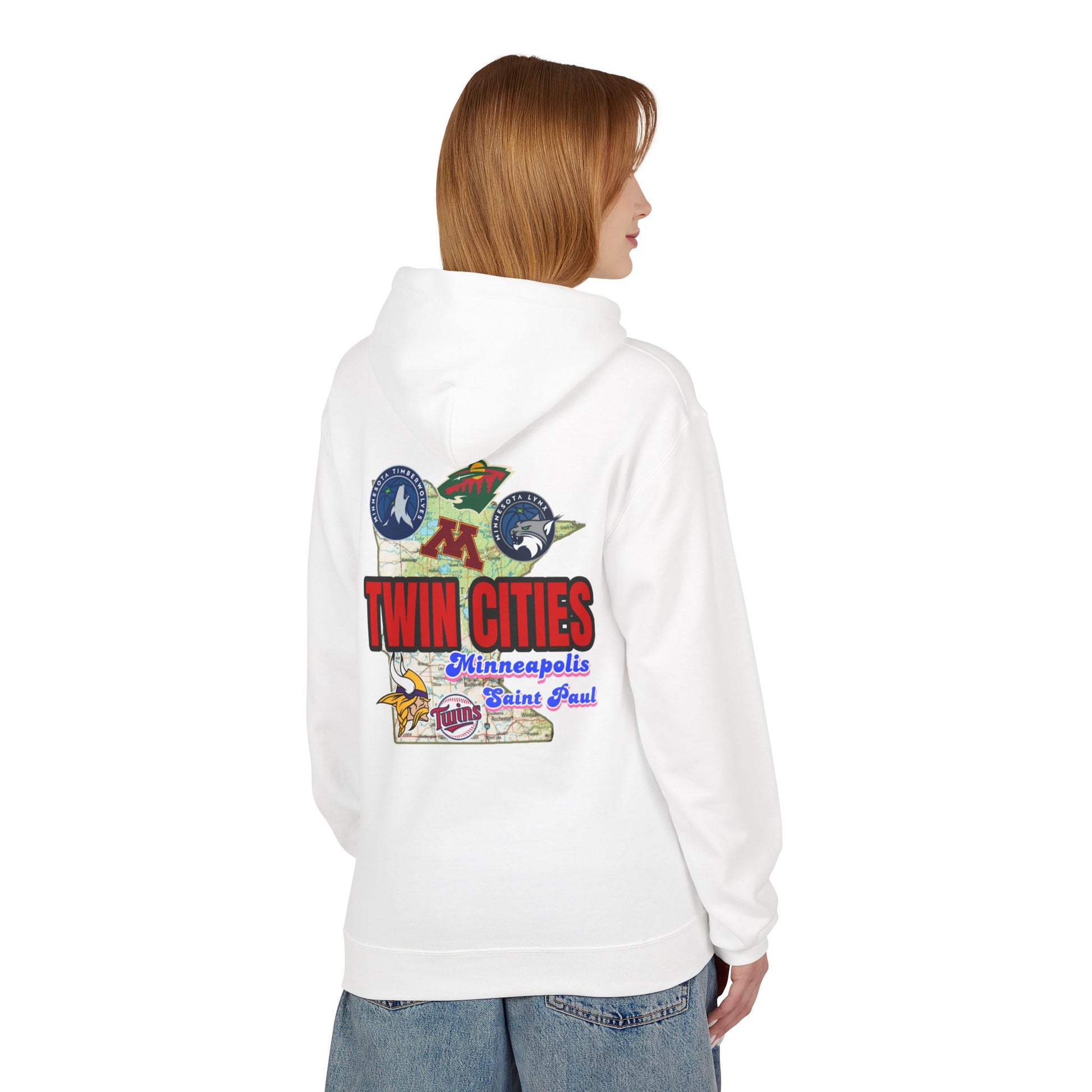 Fleece Hoodie Twin Cities Minneapolis St Paul Design