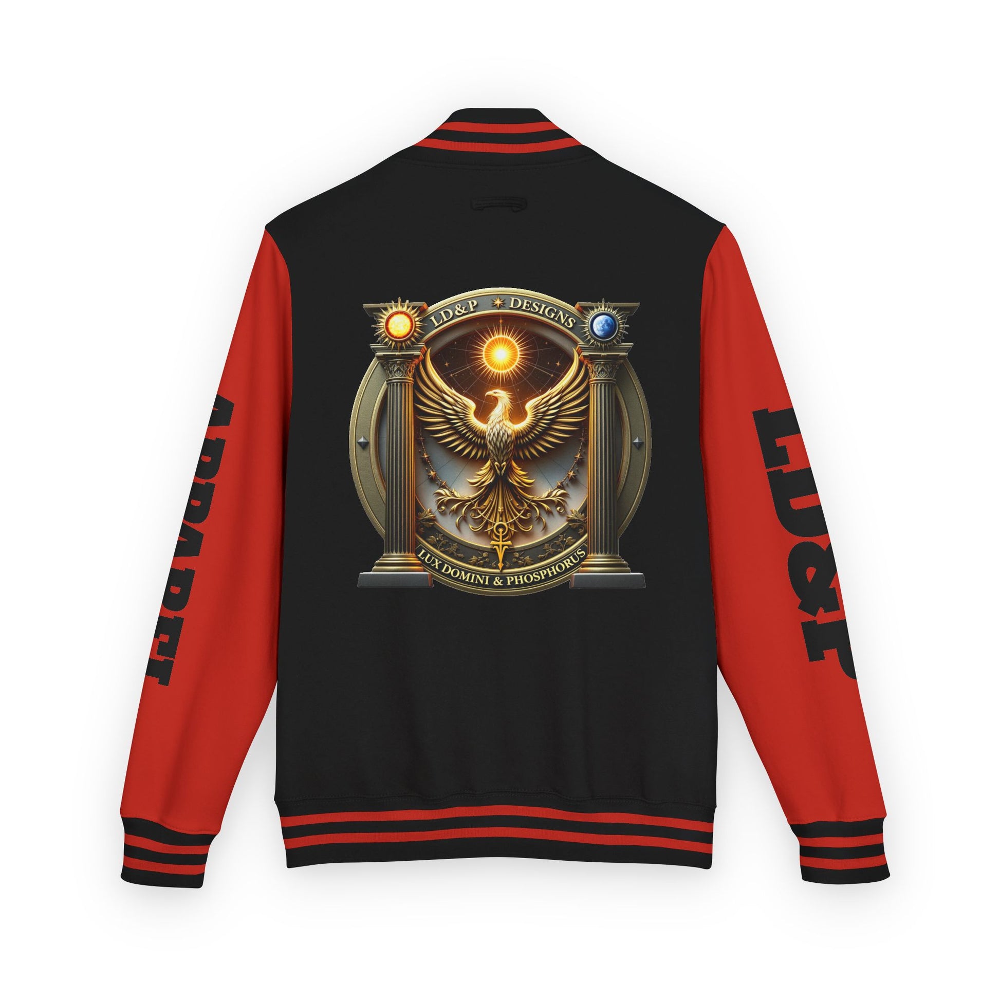 Letterman Jacket LD&P APPAREL Logo Design