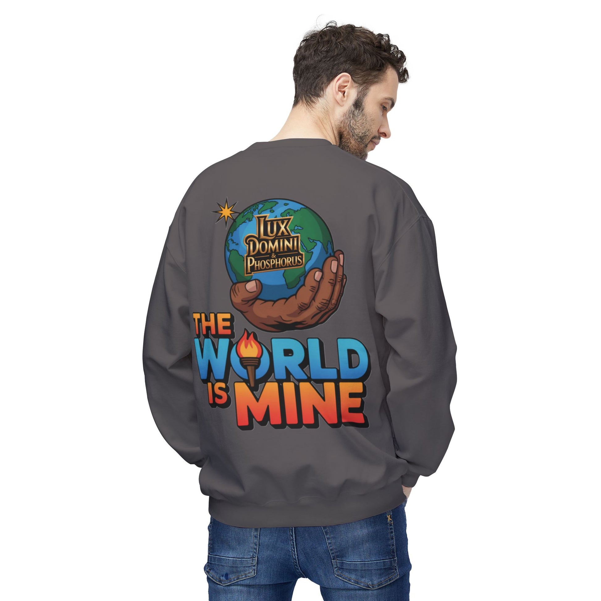 "The World Is Mine"  Design 2 Crewneck Sweatshirt