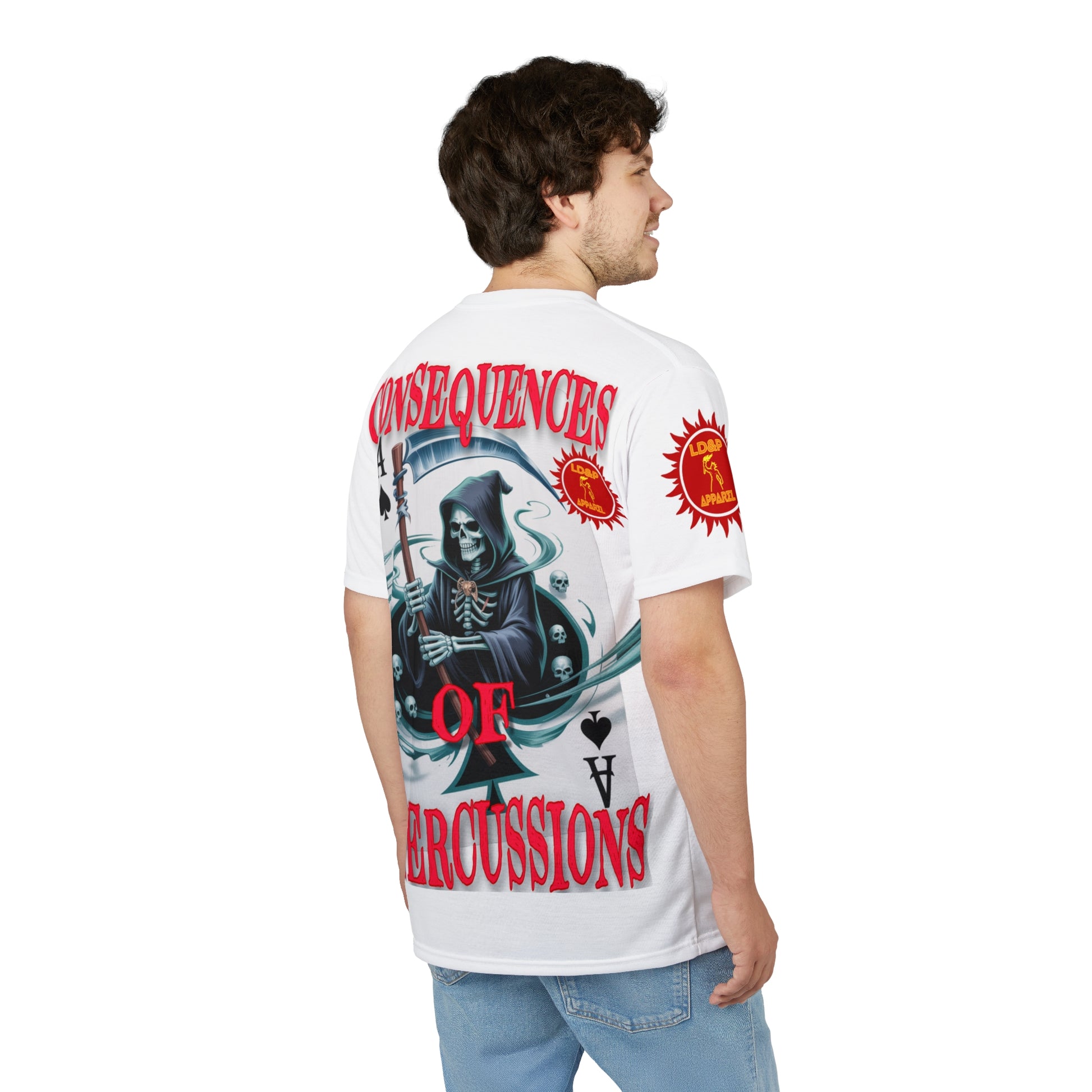 Consequences of Repercussions Graphic Shirt LD&P APPAREL White