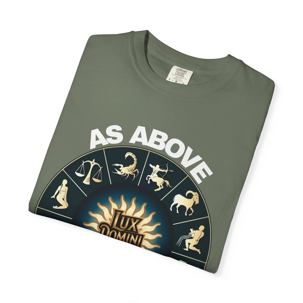 Zodiac Unisex T-Shirt - As above so below design
