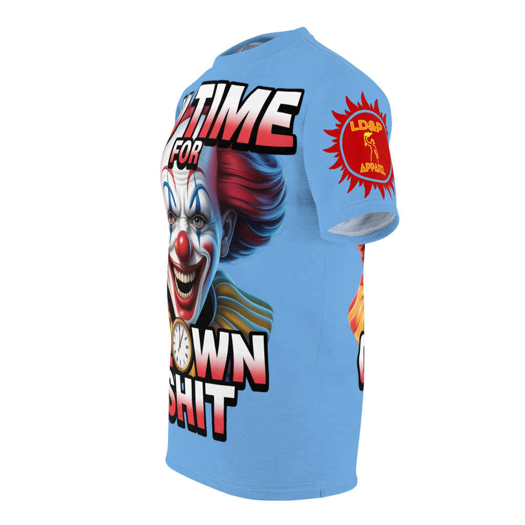 T-Shirt No Time For Clowns Unisex light blue