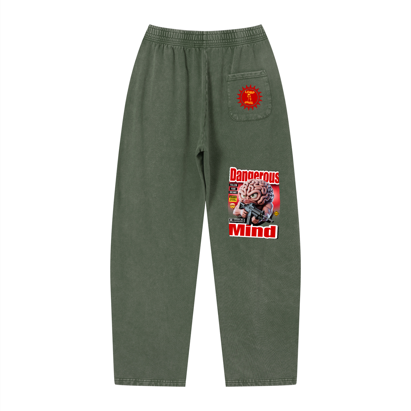 Unisex Vintage Wash Loose Sweatpants
