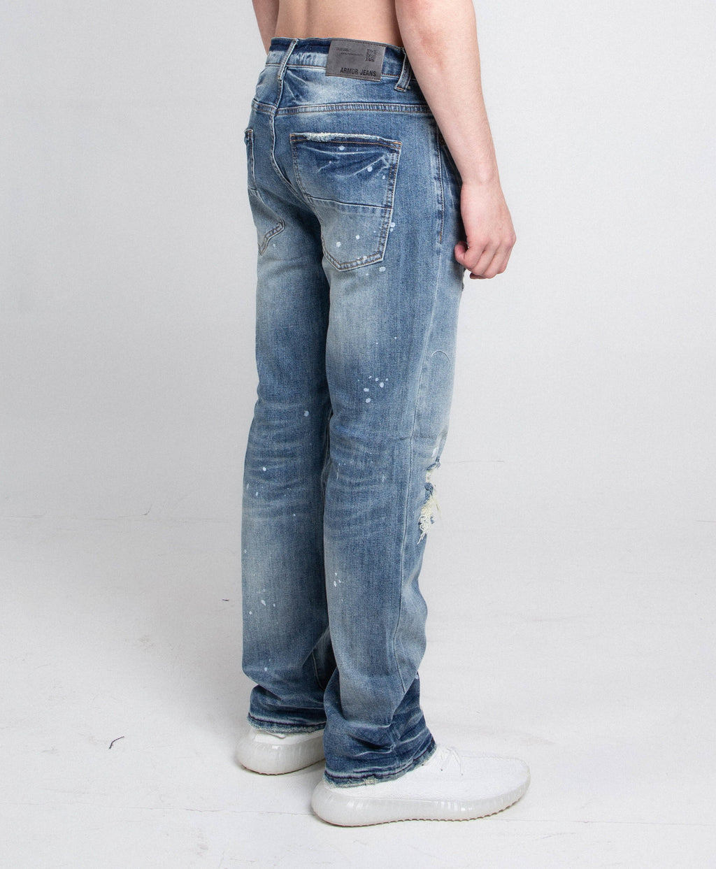 AJ05C CASUAL SKINNY DISTRESSED JEANS