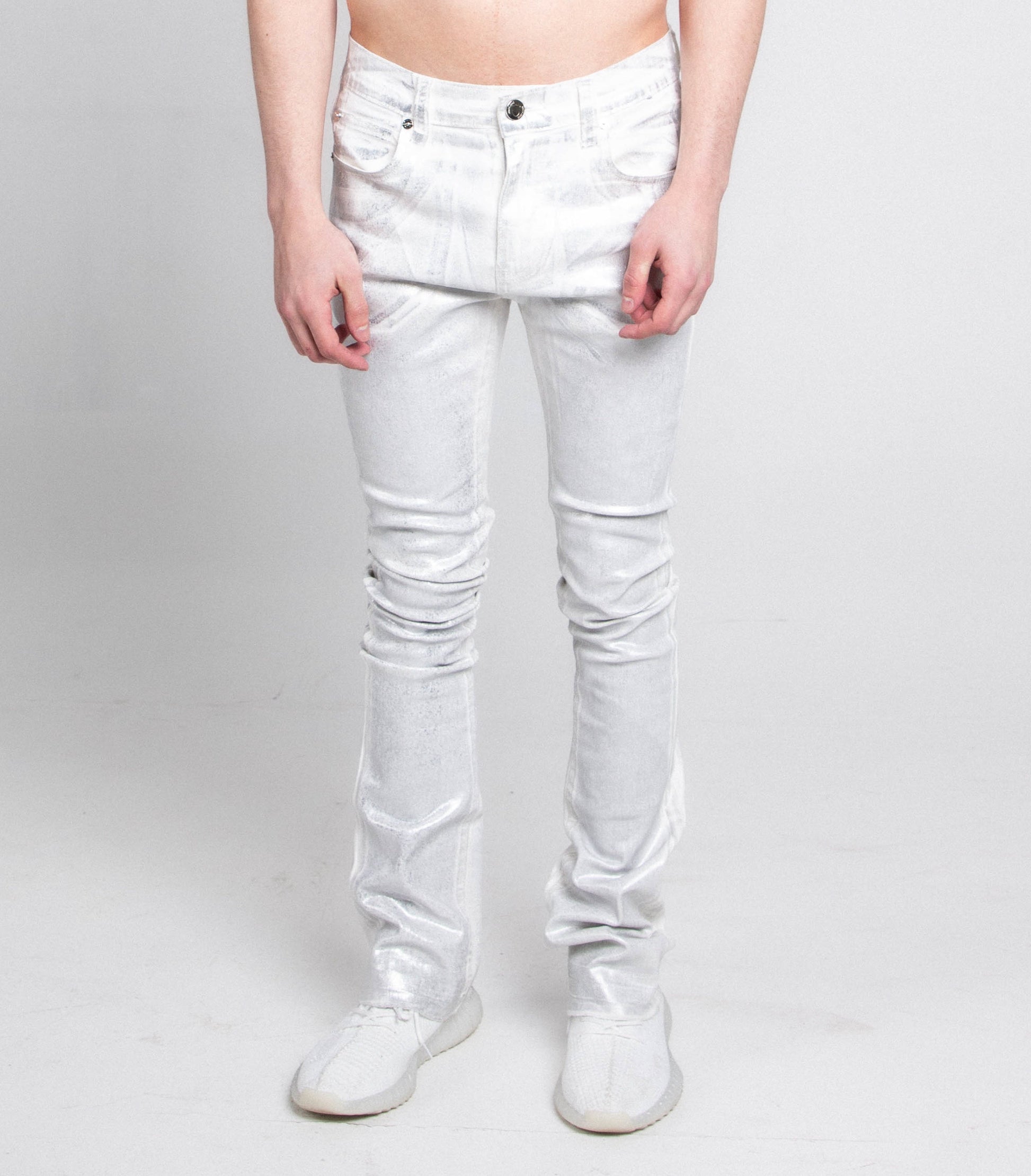 ASJ691 SILHOUETTES  STACKED JEANS