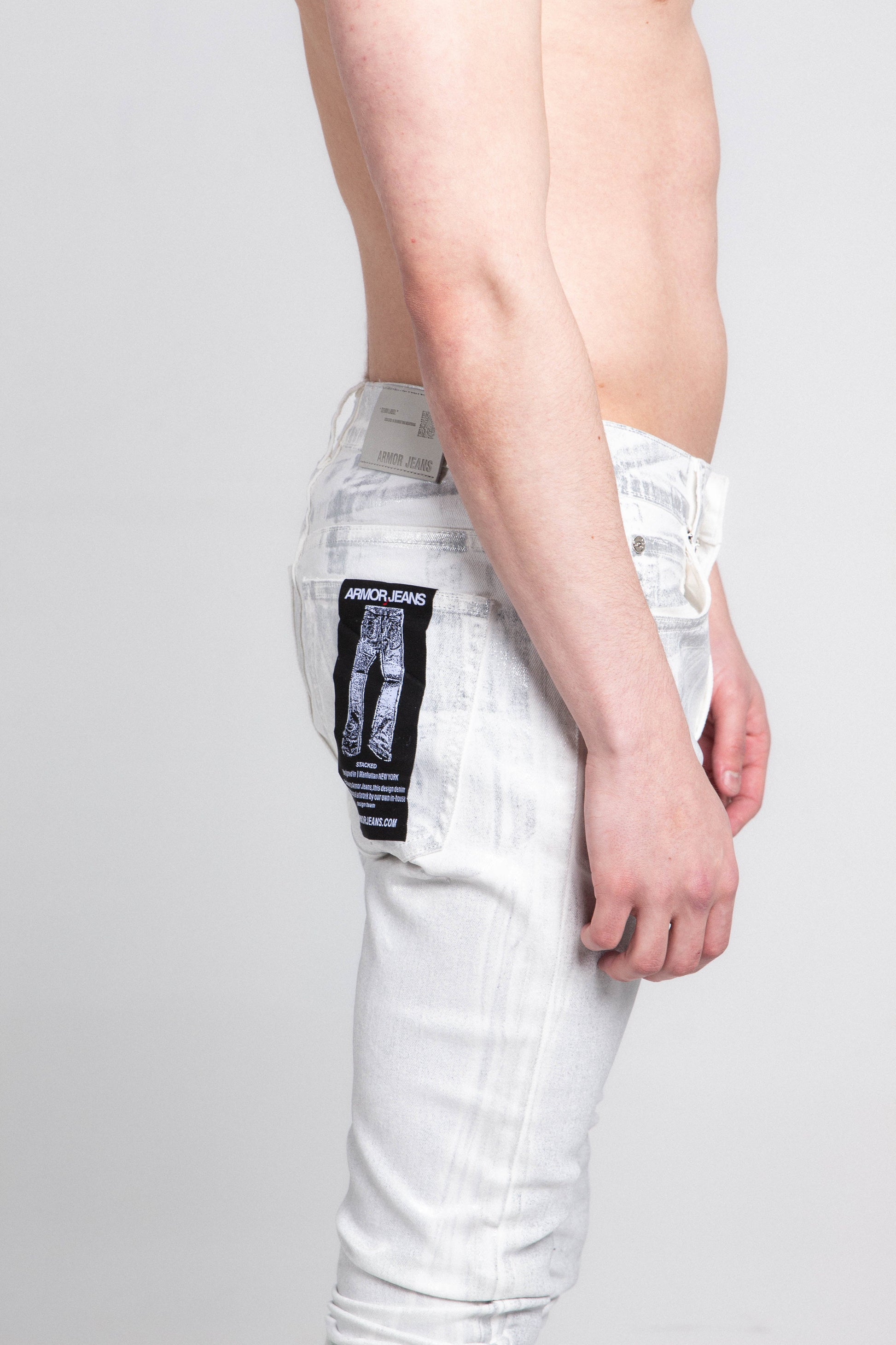 ASJ691 SILHOUETTES  STACKED JEANS