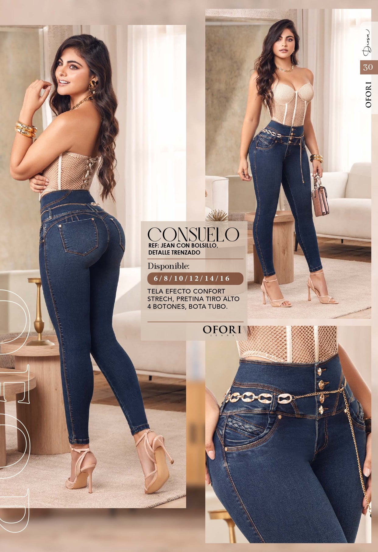 Consuelo 100% Authentic Colombian Push Up Jeans