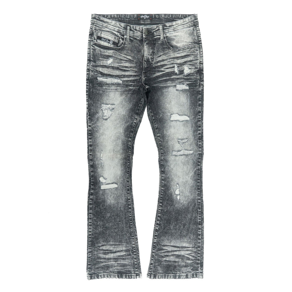 Jeans | F1712 Alono Stacked Jeans - Black Wash