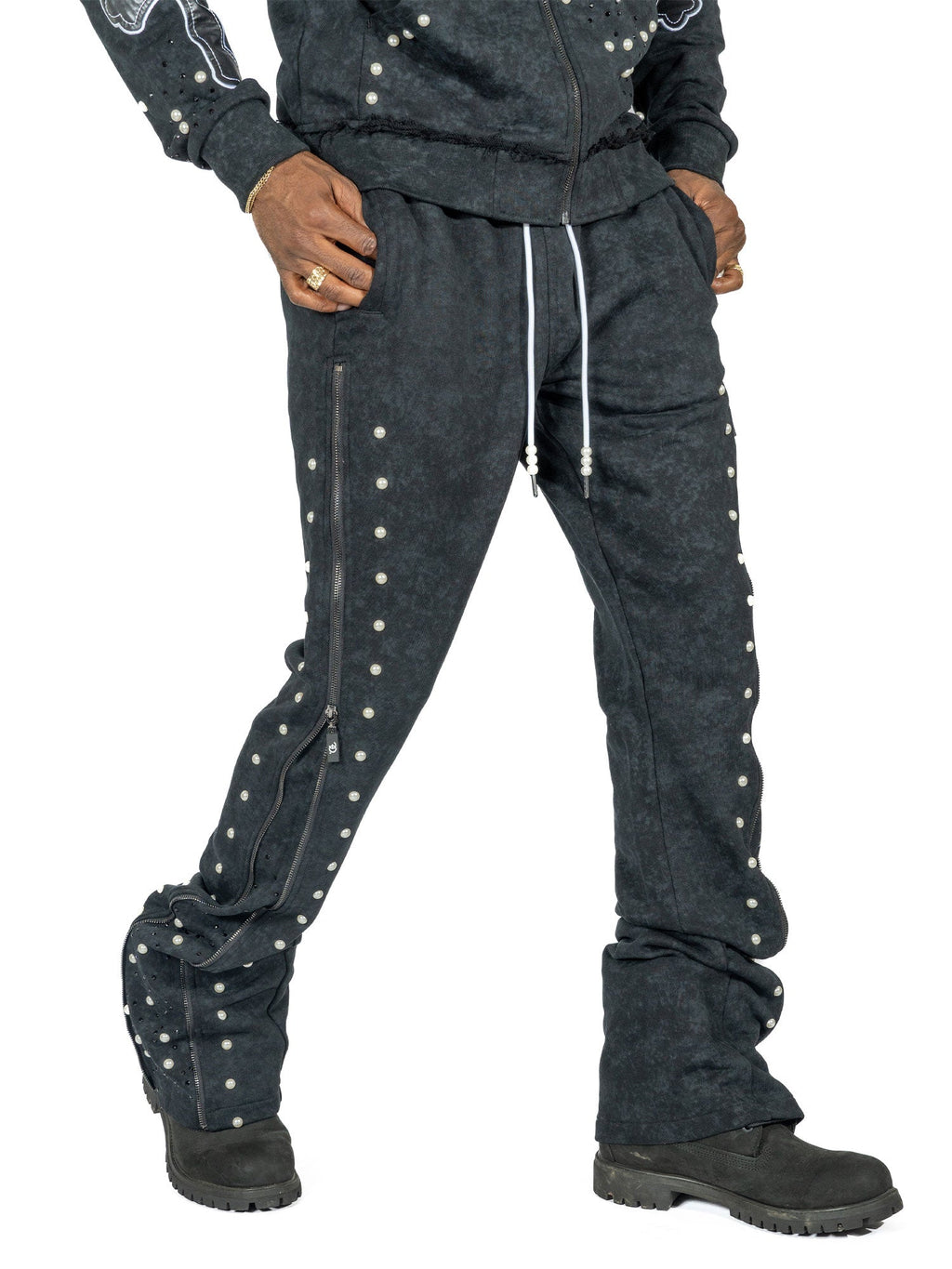 F5710 Loyalty Zip-up Set - Black