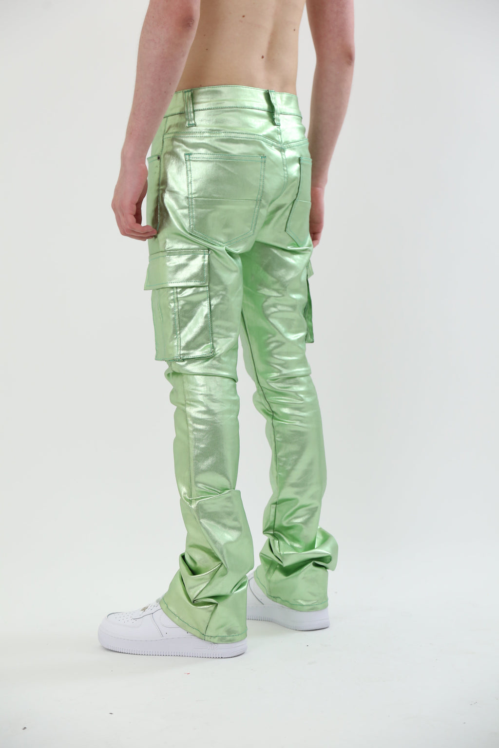 ASJ8069 METALLICA DIP STACKED JEANS