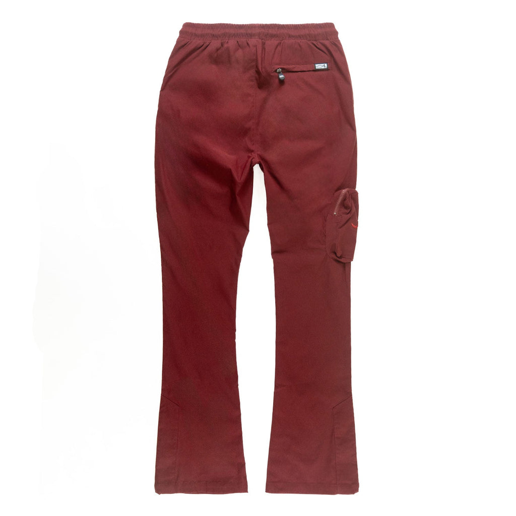 M1625 Sartoni Nylon Stacked Pants - Burgundy