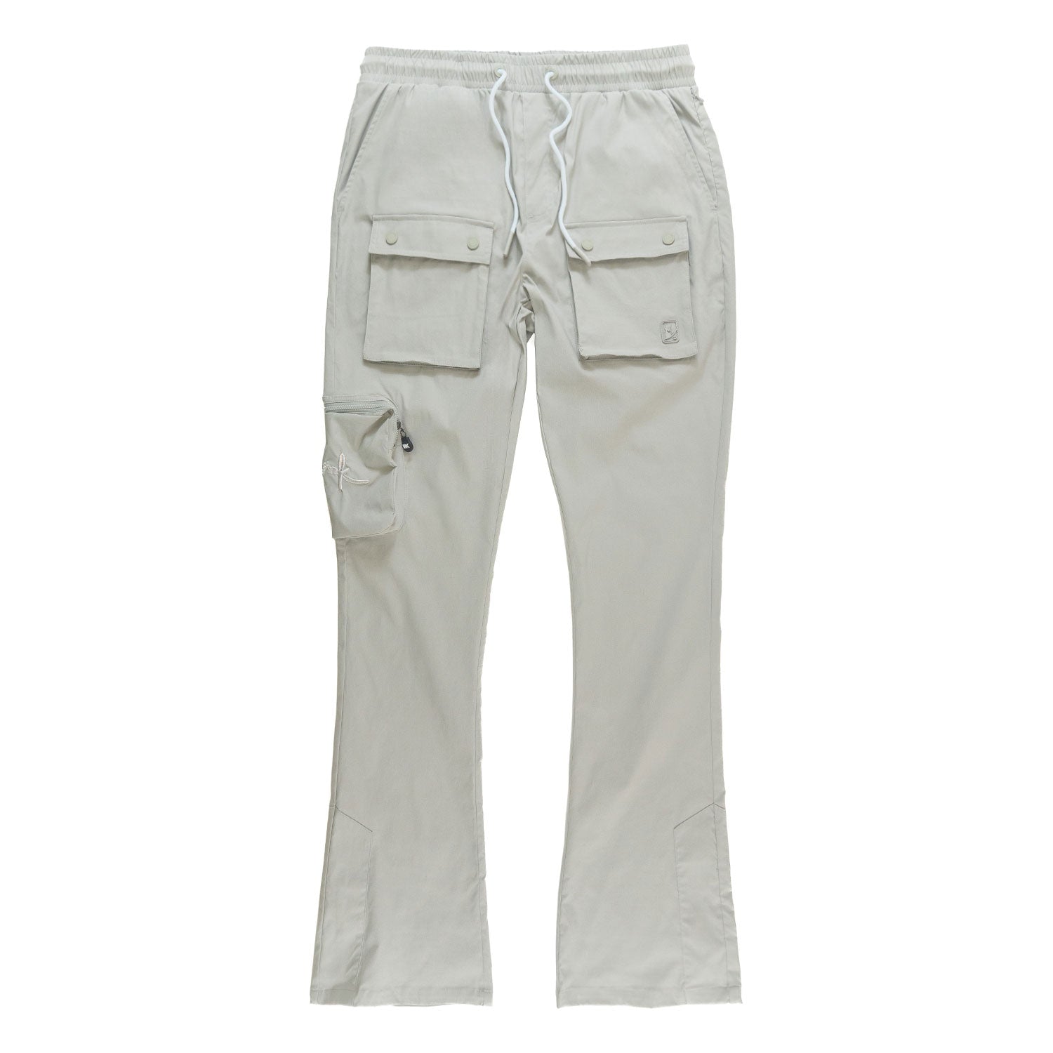 M1625 Sartoni Nylon Stacked Pants - Gray