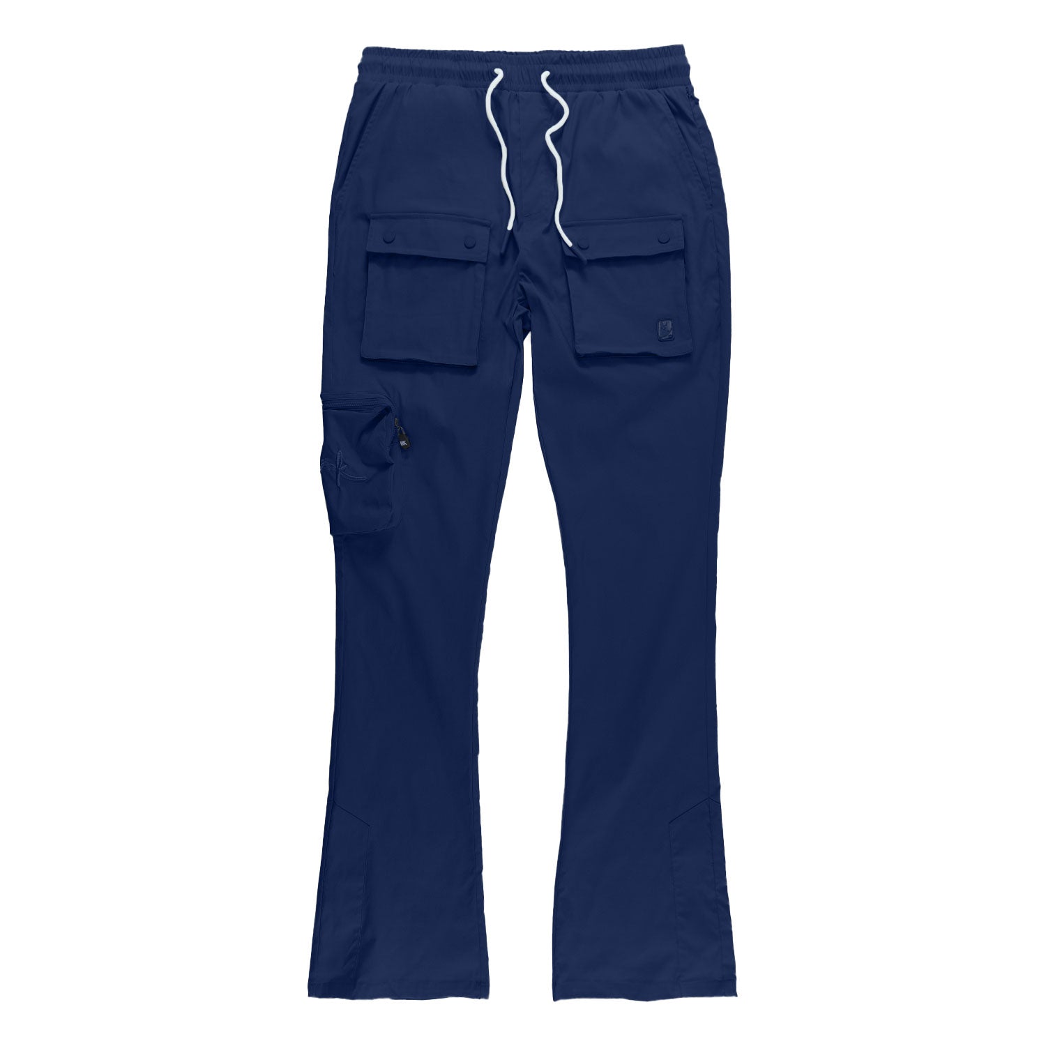 M1625 Sartoni Nylon Stacked Pants - Navy