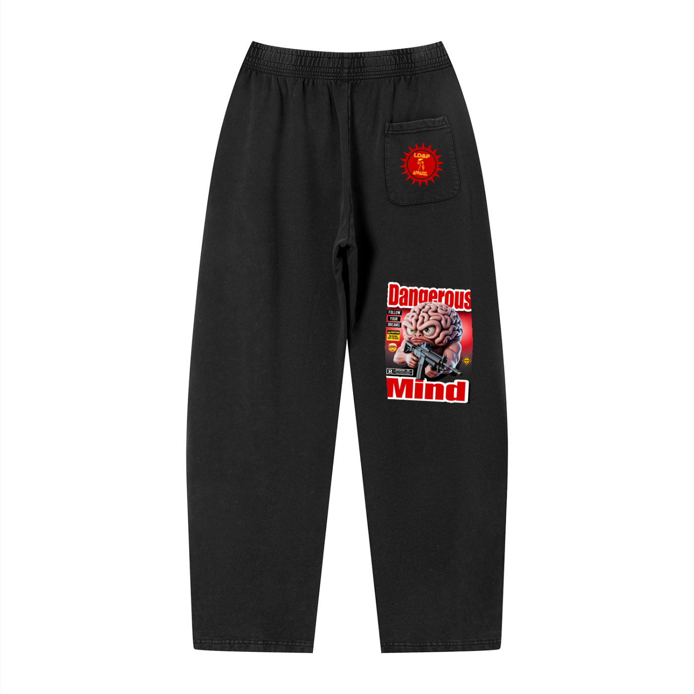 Unisex Vintage Wash Loose Sweatpants