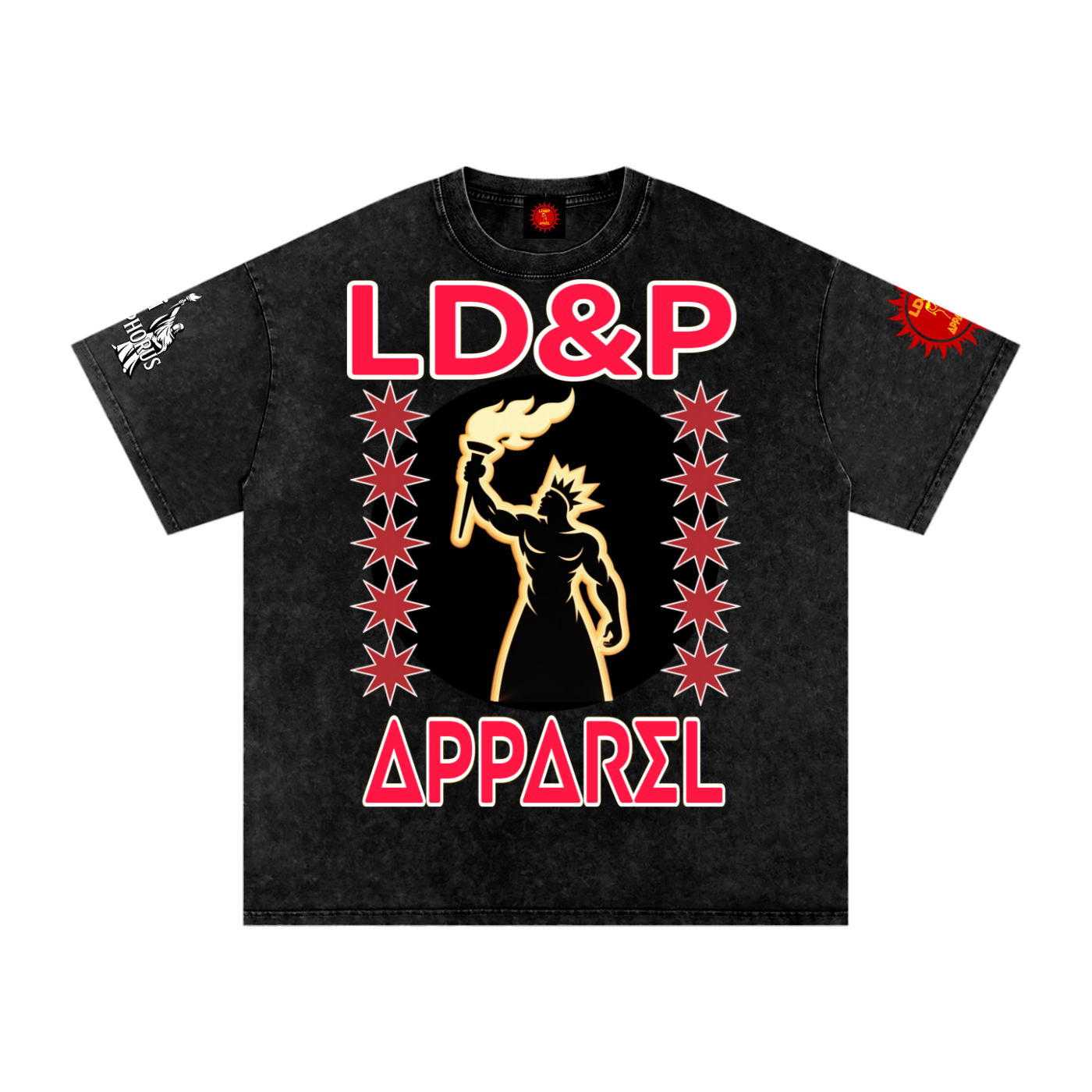 Snow Washed Oversized  LD&P Apparel Cotton T-Shirt