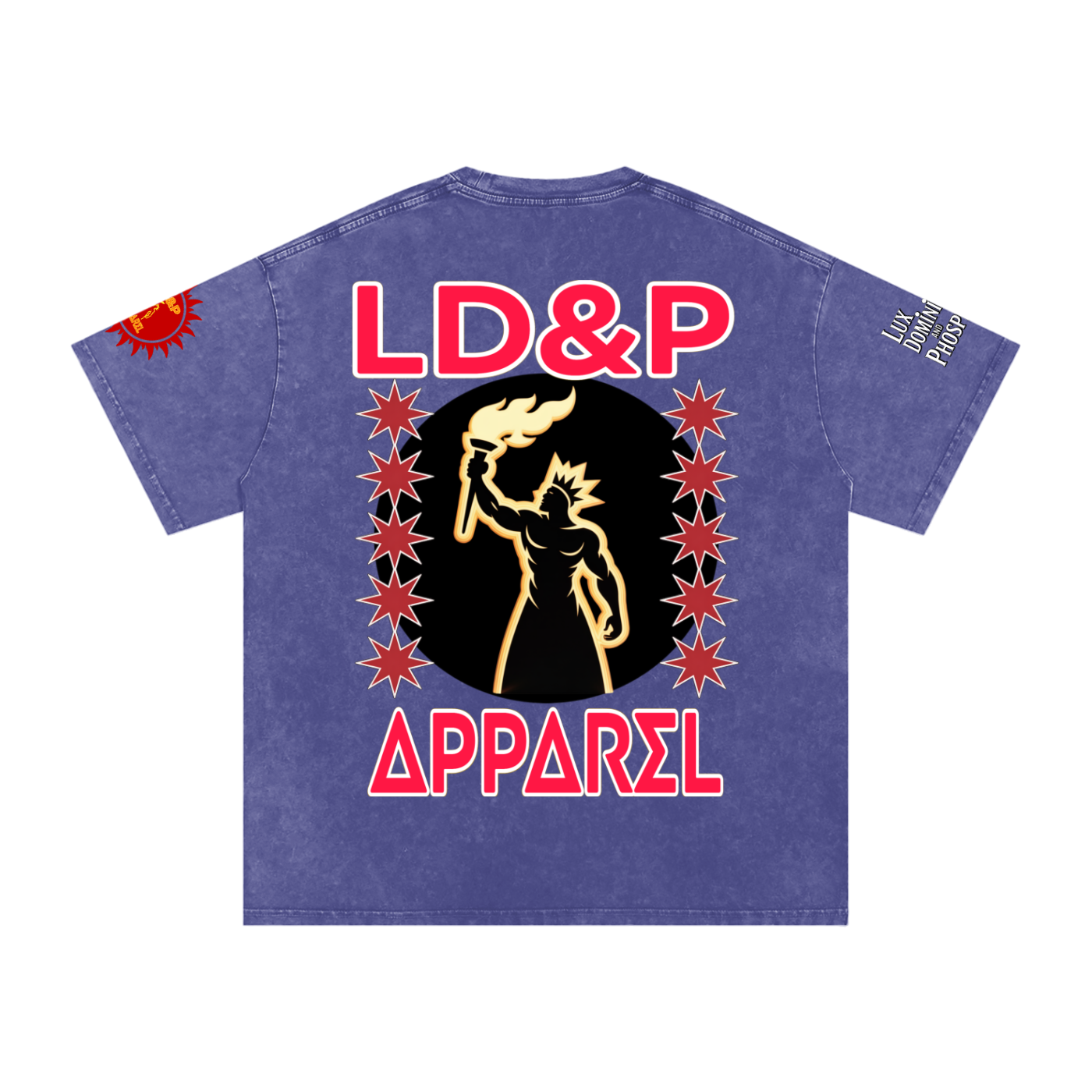 Snow Washed Oversized  LD&P Apparel Cotton T-Shirt