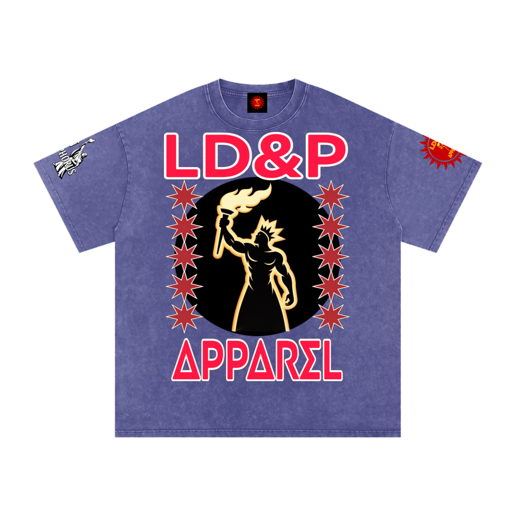 Snow Washed Oversized  LD&P Apparel Cotton T-Shirt