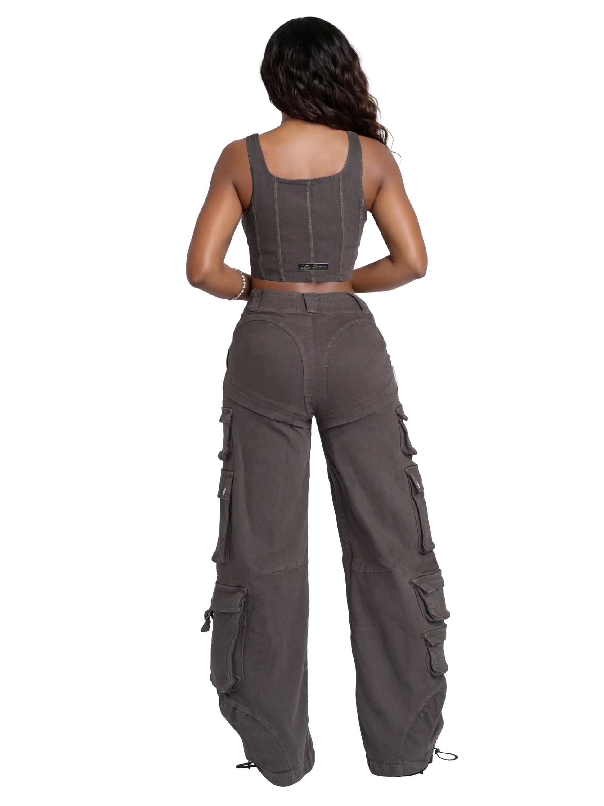 Low-Rise Twill Cargo Pant