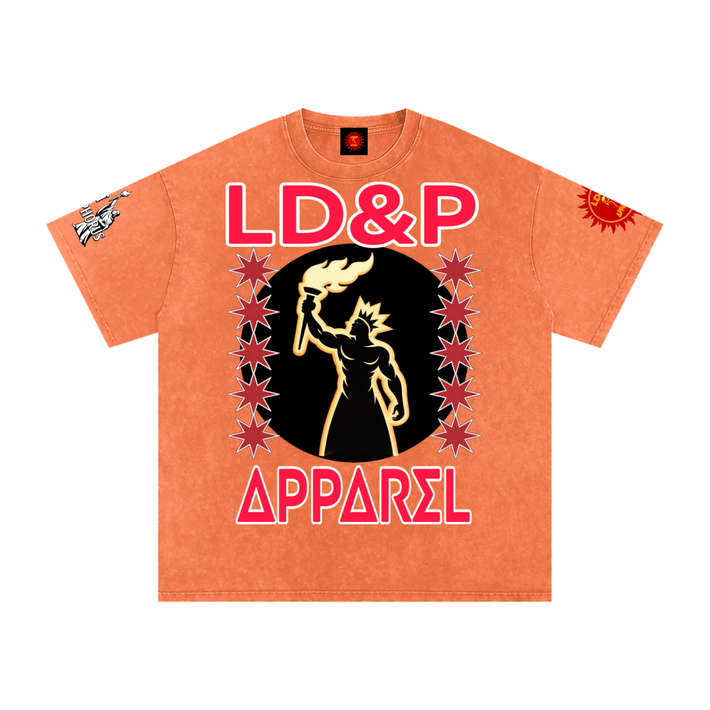 Snow Washed Oversized  LD&P Apparel Cotton T-Shirt